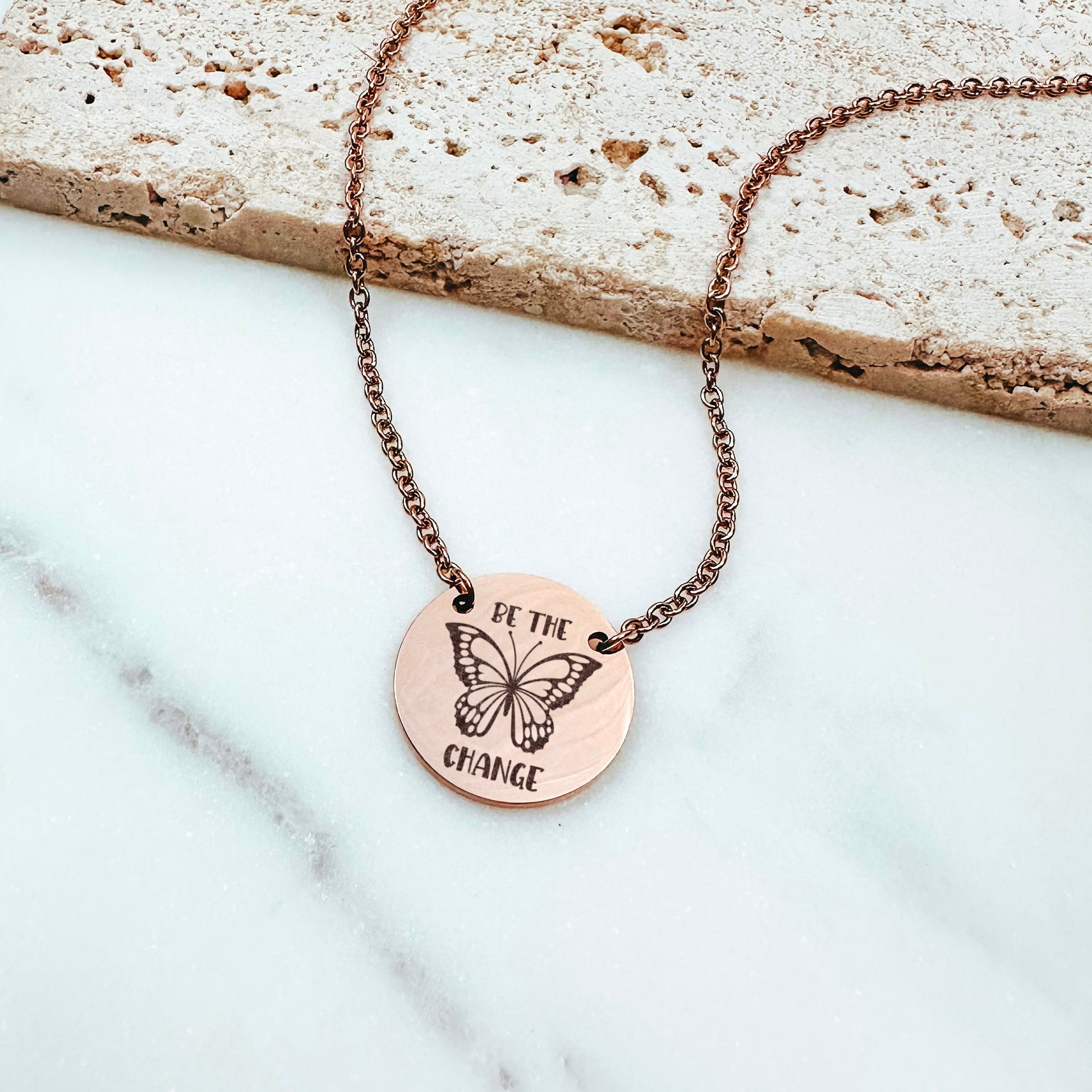 BE THE CHANGE NECKLACE - Avy + Tay