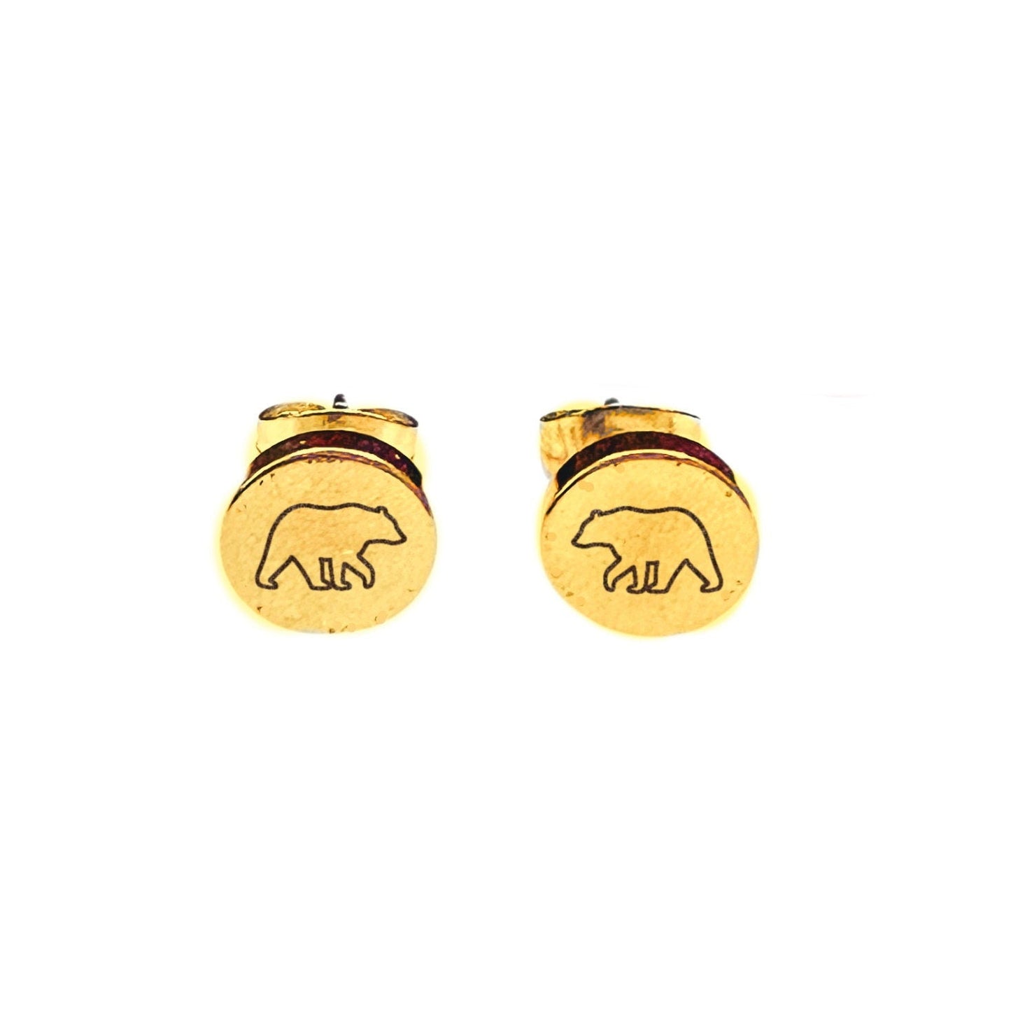 BEAR EARRING STUDS - Avy + Tay