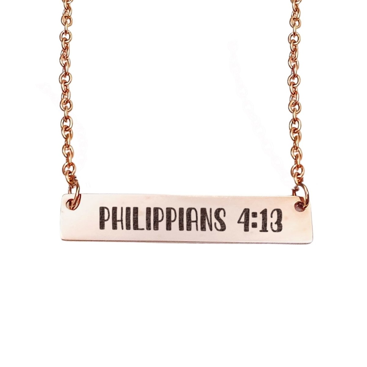 BIBLE VERSE BAR NECKLACE - Avy + Tay