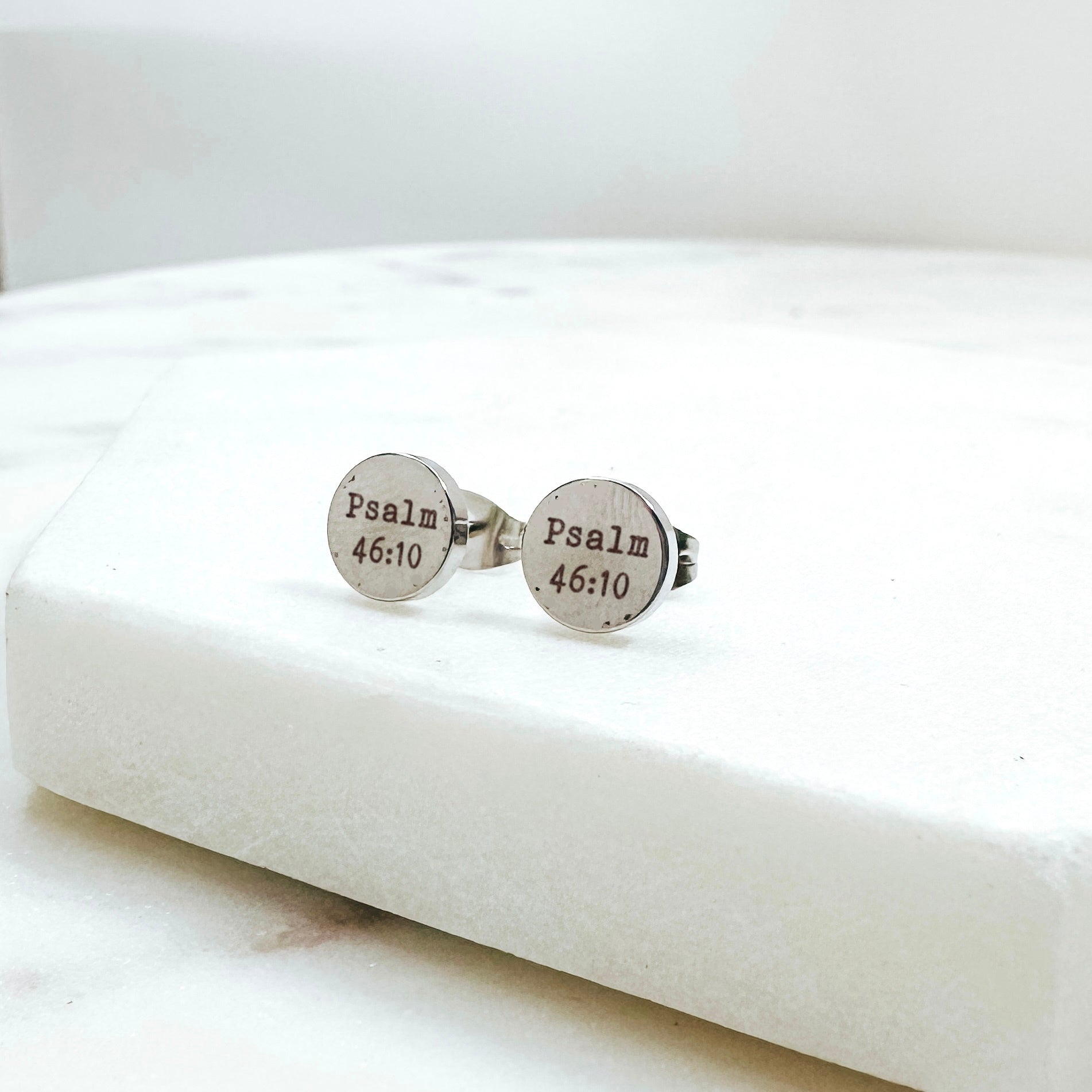 BIBLE VERSE EARRING STUDS - Avy + Tay