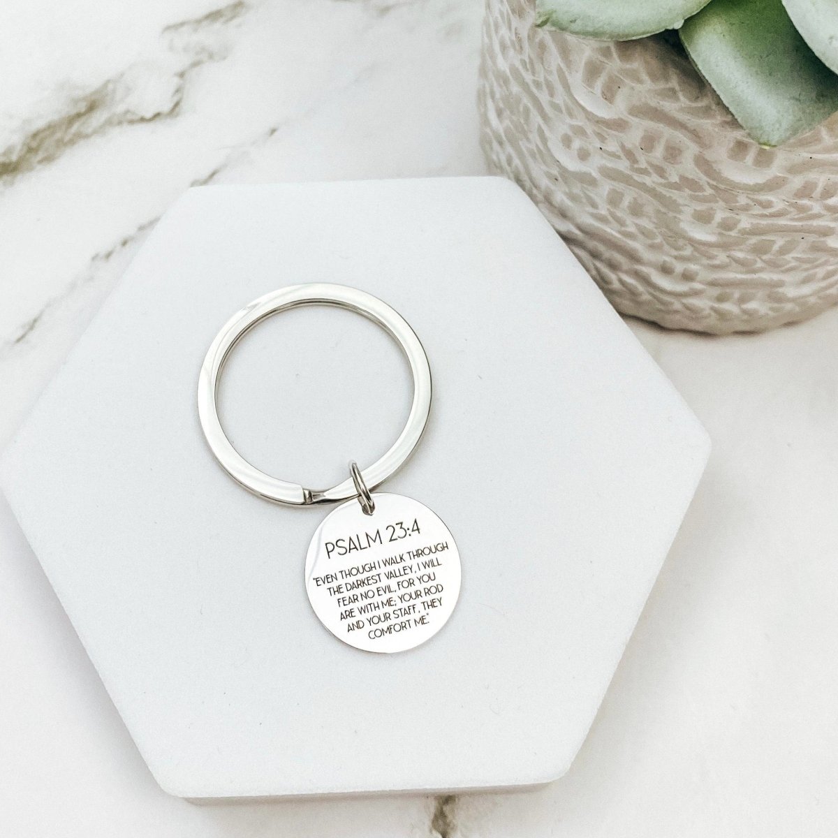 BIBLE VERSE KEYCHAIN - Avy + Tay