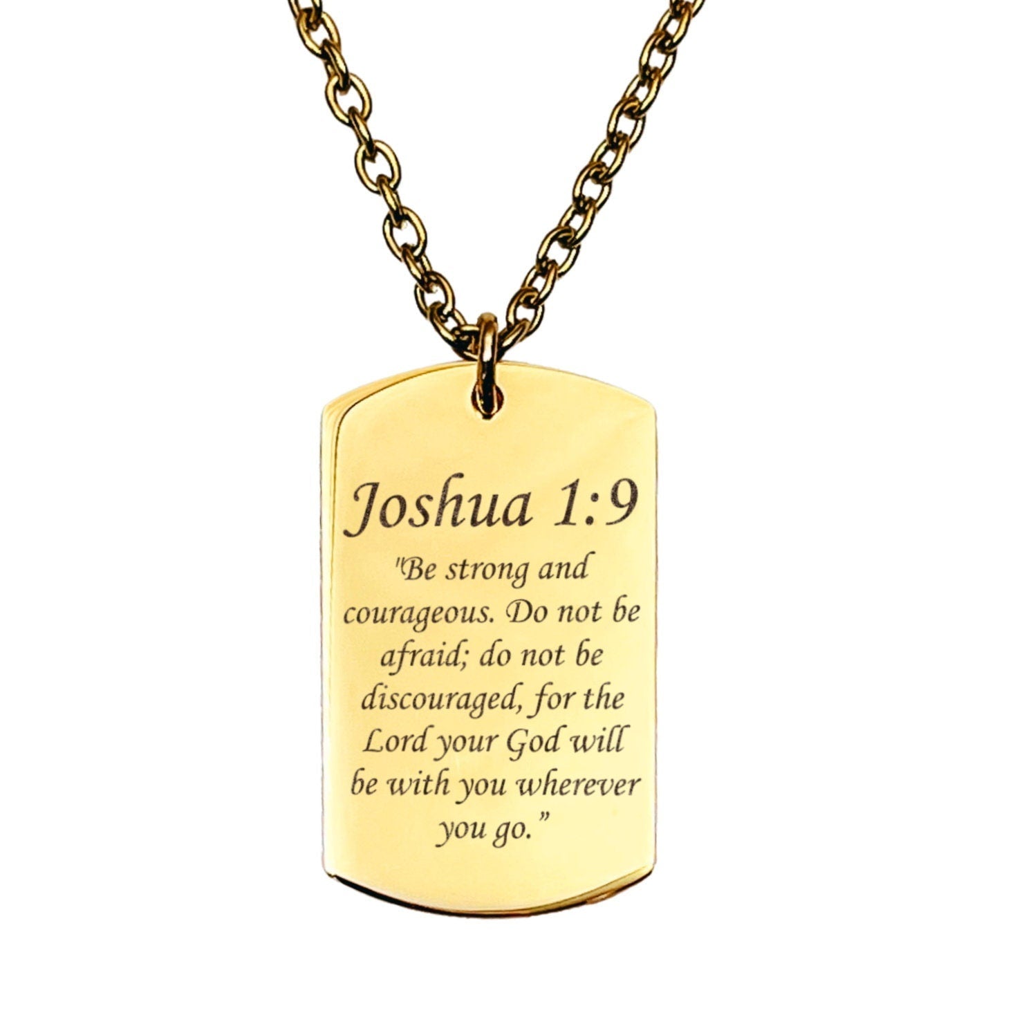 BIBLE VERSE MEN'S NECKLACE - Avy + Tay