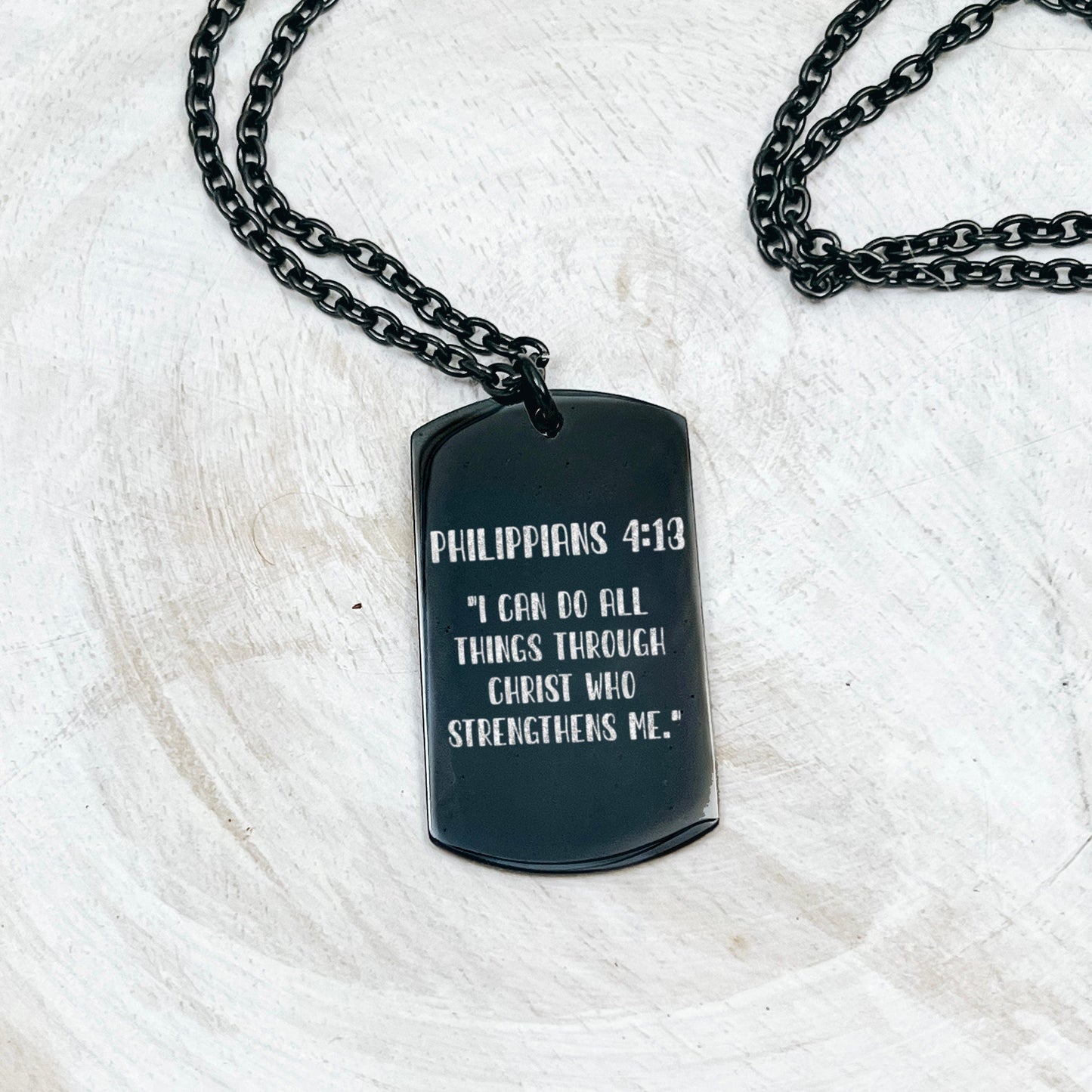 BIBLE VERSE MEN'S NECKLACE - Avy + Tay