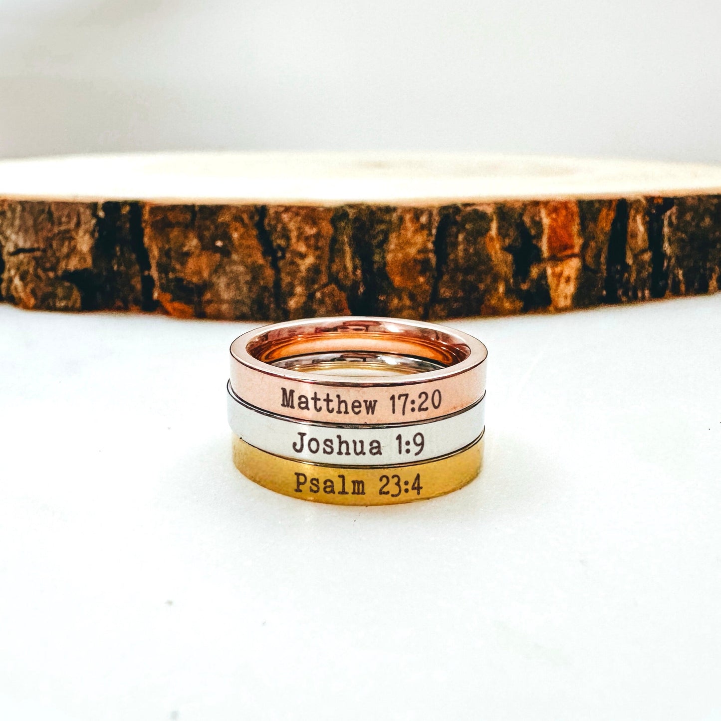 BIBLE VERSE RING - Avy + Tay