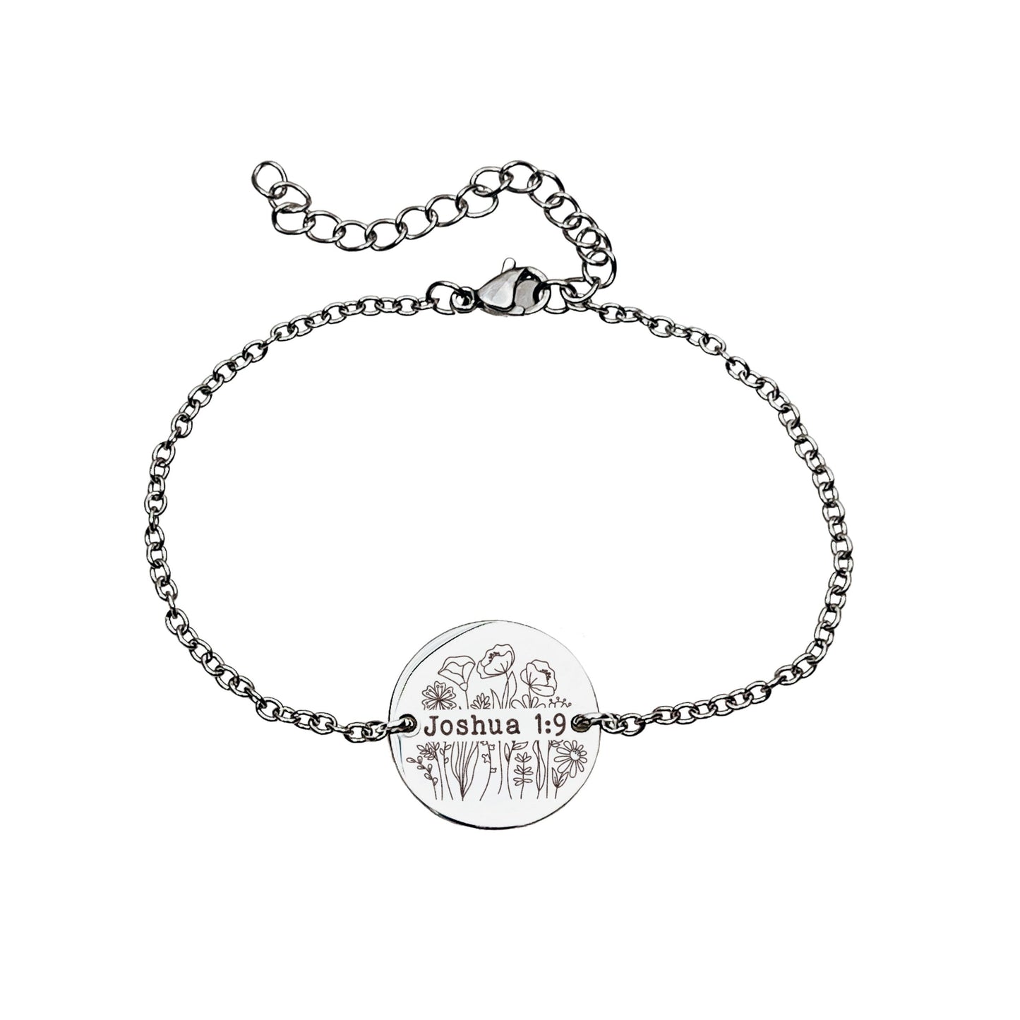 BIBLE VERSE WILDFLOWER FRAME BRACELET - Avy + Tay