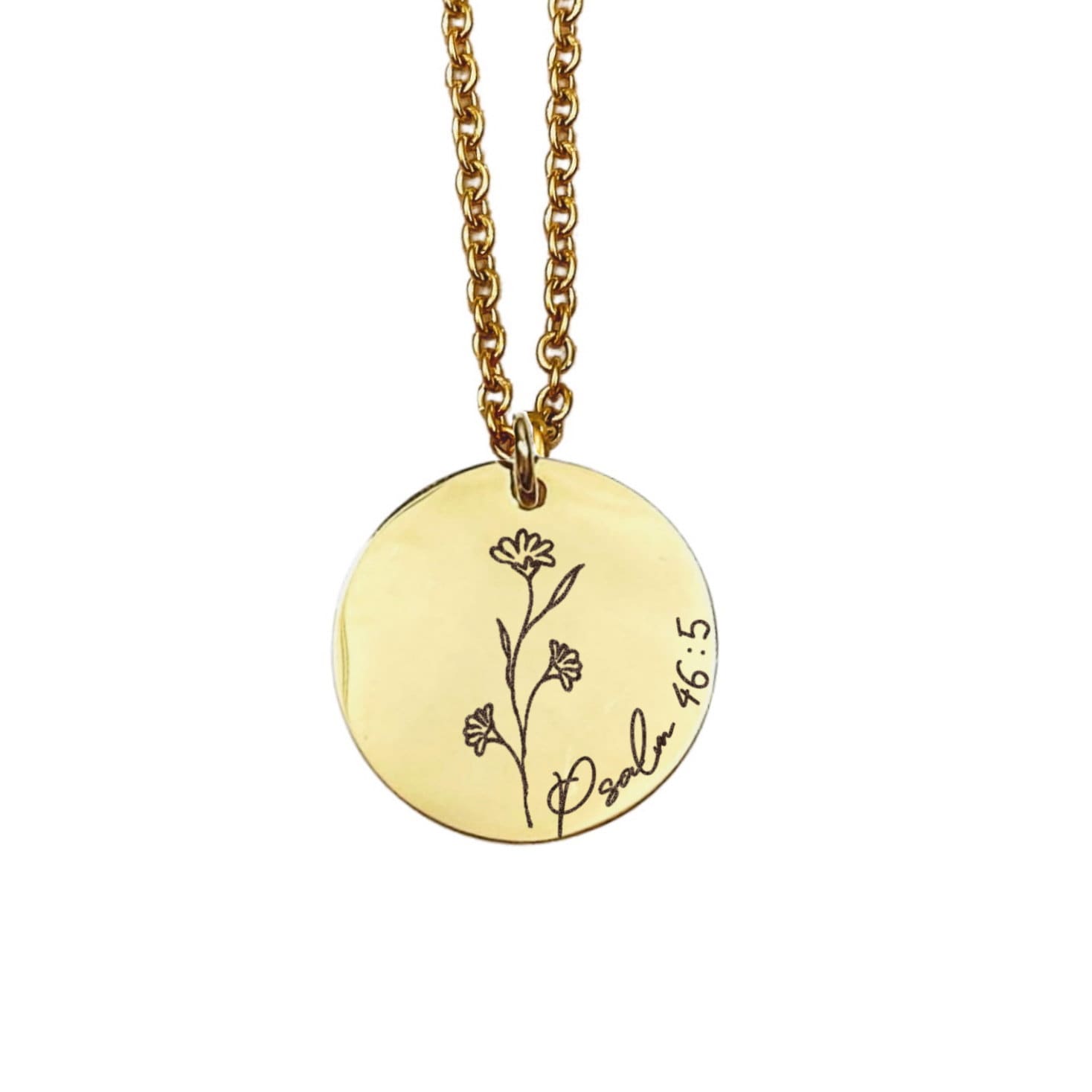 BIBLE VERSE WILDFLOWER NECKLACE - Avy + Tay