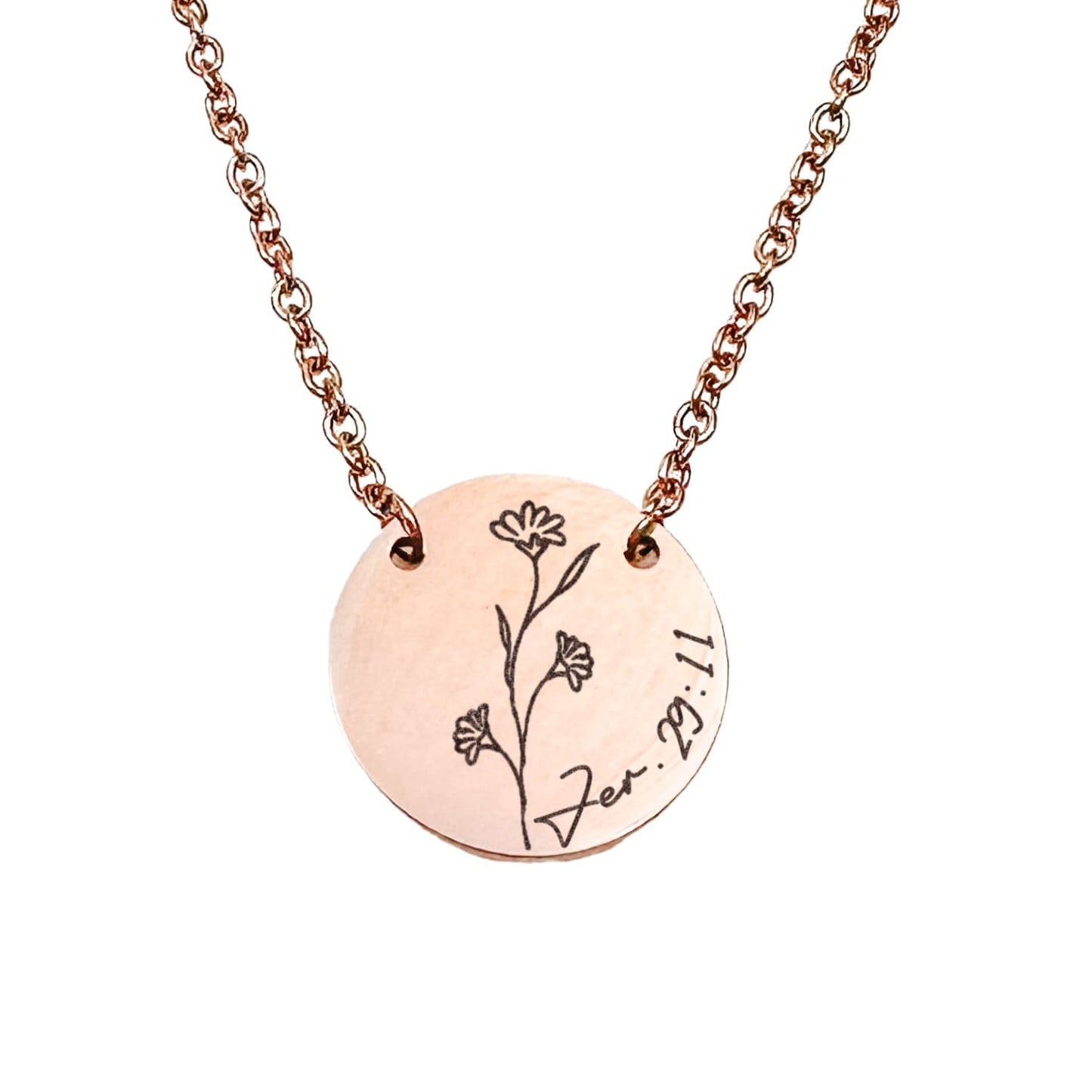 BIBLE VERSE WILDFLOWER NECKLACE - Avy + Tay