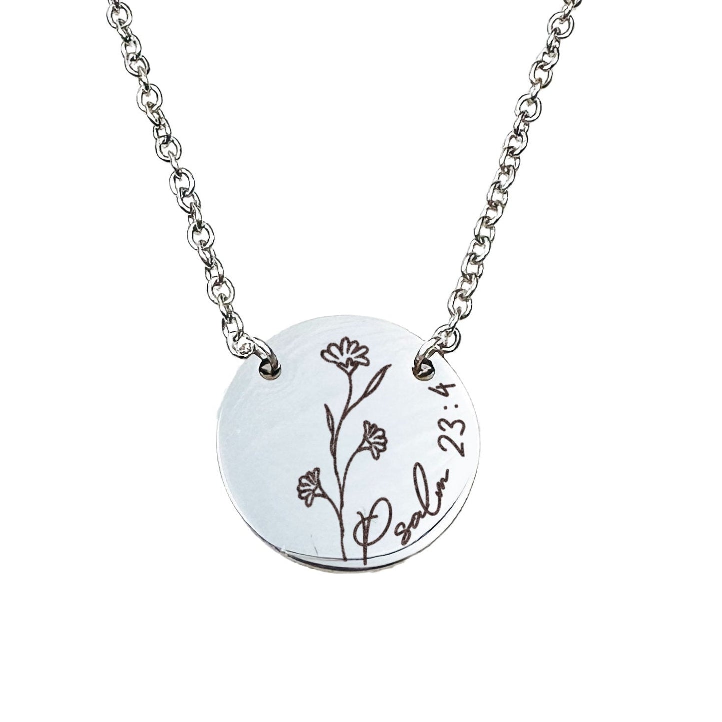 BIBLE VERSE WILDFLOWER NECKLACE - Avy + Tay