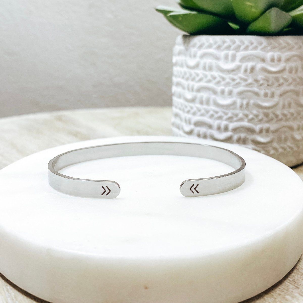 BIG JOURNEYS BEGIN WITH SMALL STEPS CUFF - Avy + Tay