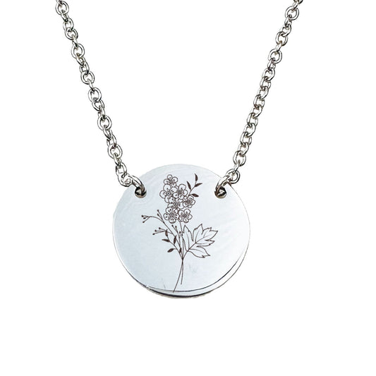 BIRTH FLOWER NECKLACE - Avy + Tay