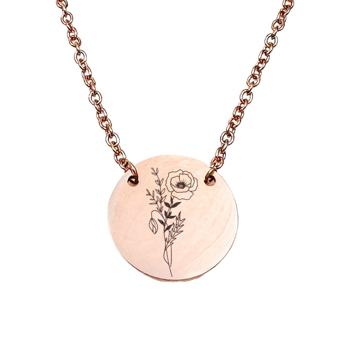 BIRTH FLOWER NECKLACE - Avy + Tay