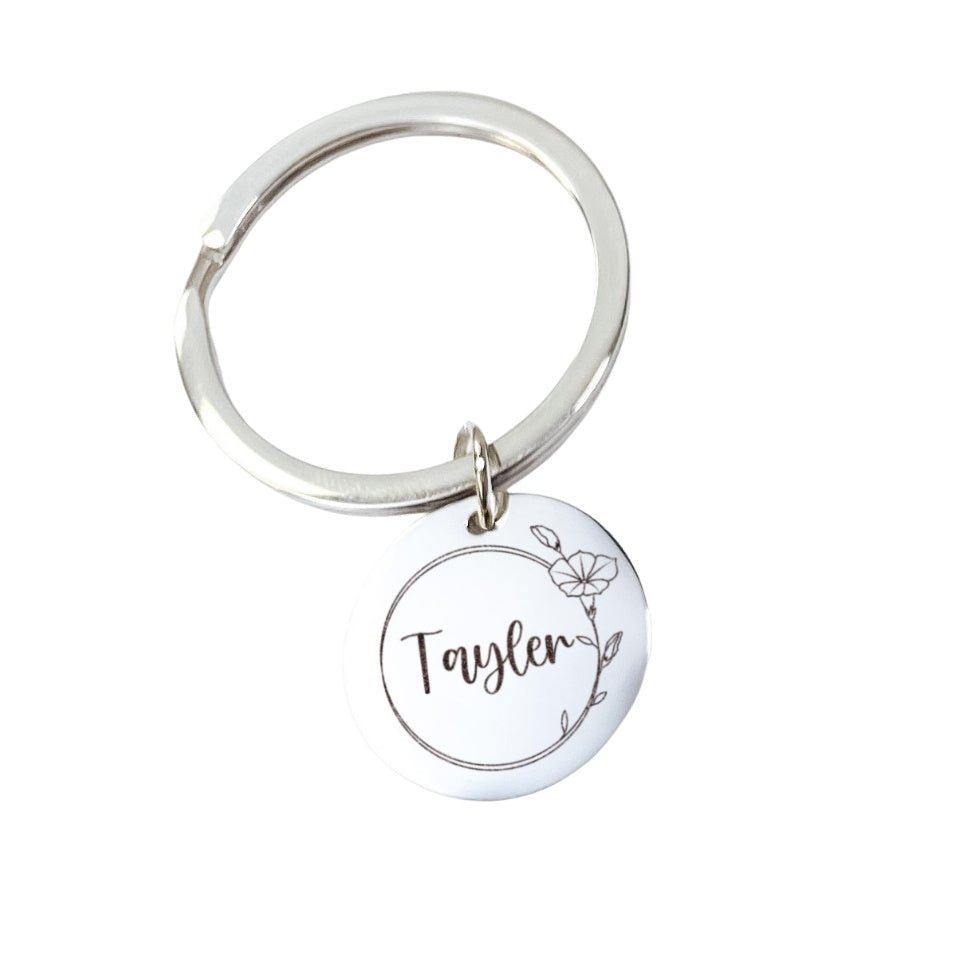 BIRTH FLOWER WREATH KEYCHAIN - Avy + Tay