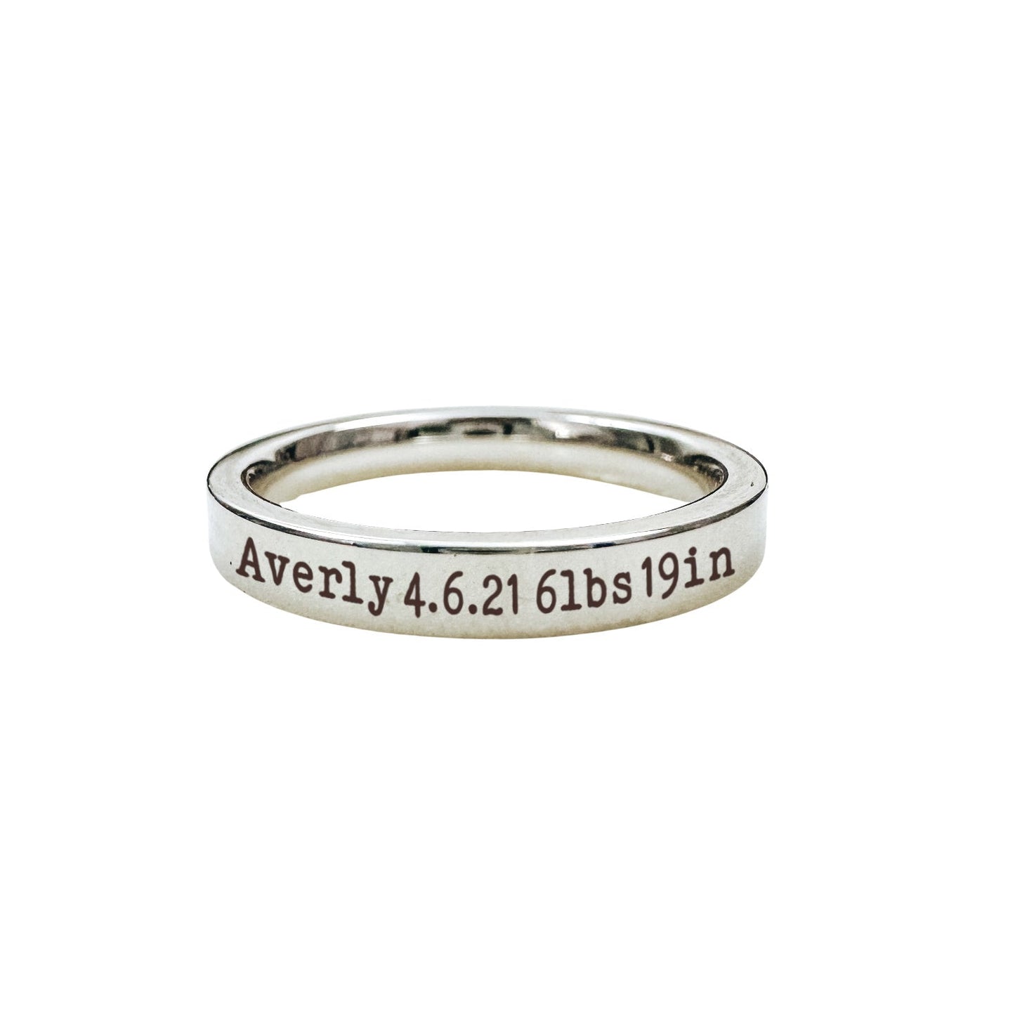 BIRTH STATS RING - Avy + Tay