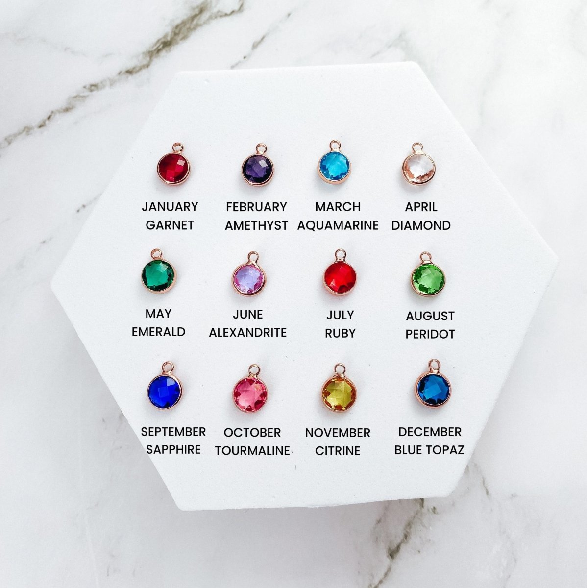 BIRTHSTONE CHARM - Avy + Tay