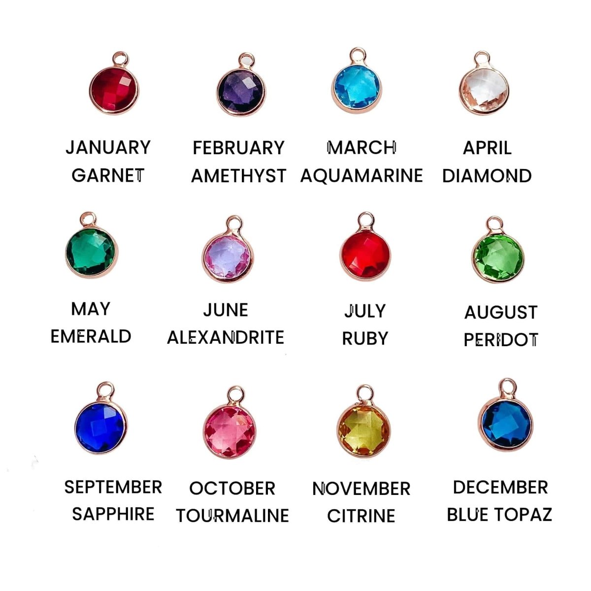 BIRTHSTONE CHARM - Avy + Tay