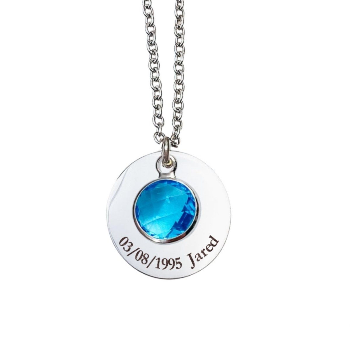 BIRTHSTONE NAME NECKLACE - Avy + Tay