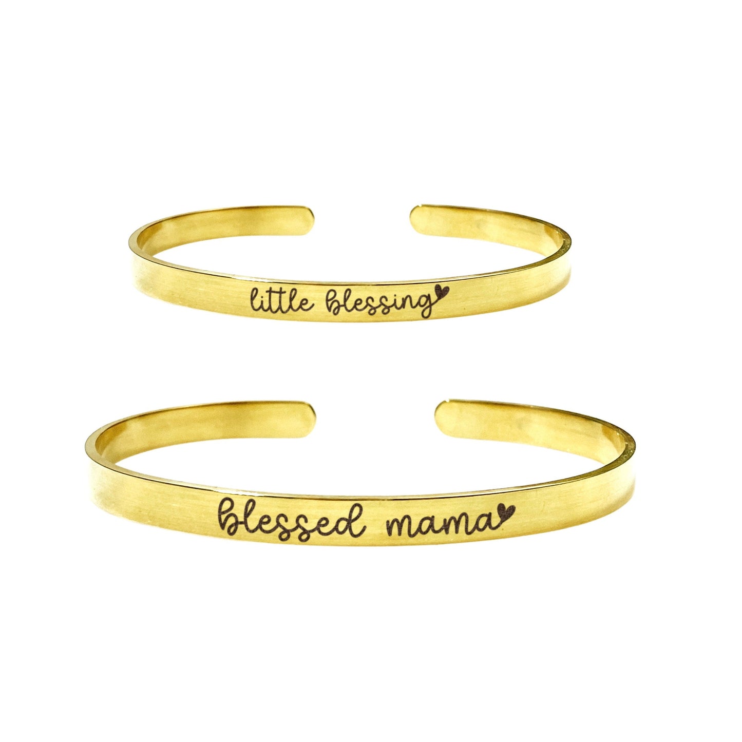 BLESSED MAMA MOMMY + ME CUFF SET - Avy + Tay