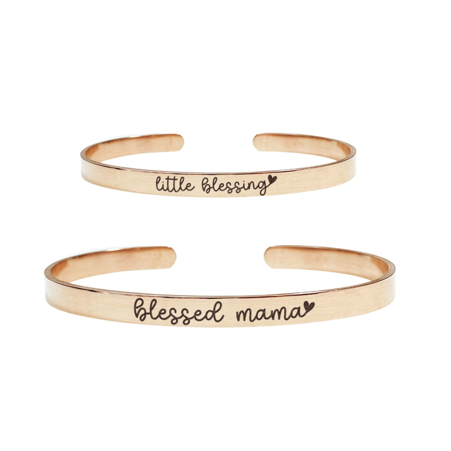 BLESSED MAMA MOMMY + ME CUFF SET - Avy + Tay