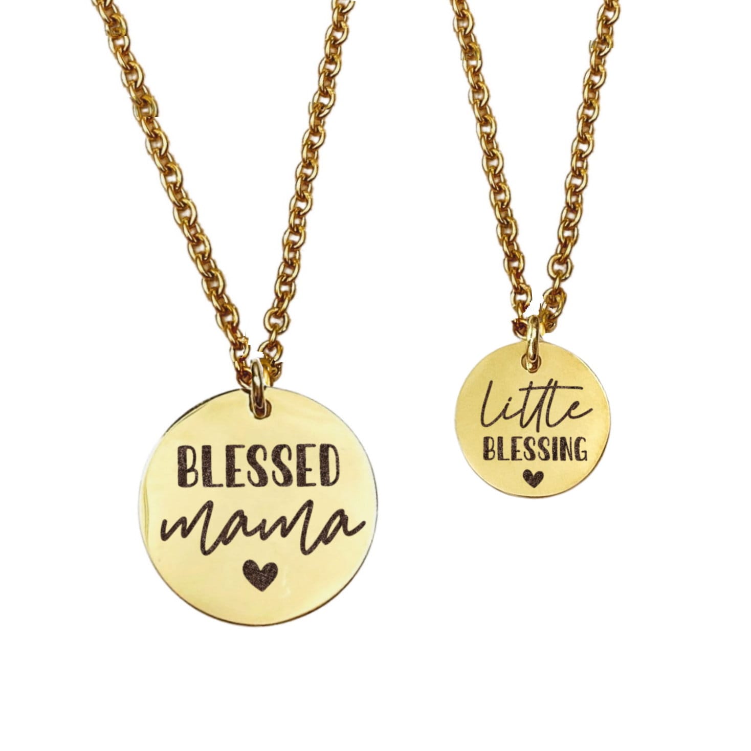 BLESSED MAMA MOMMY + ME NECKLACE SET - Avy + Tay