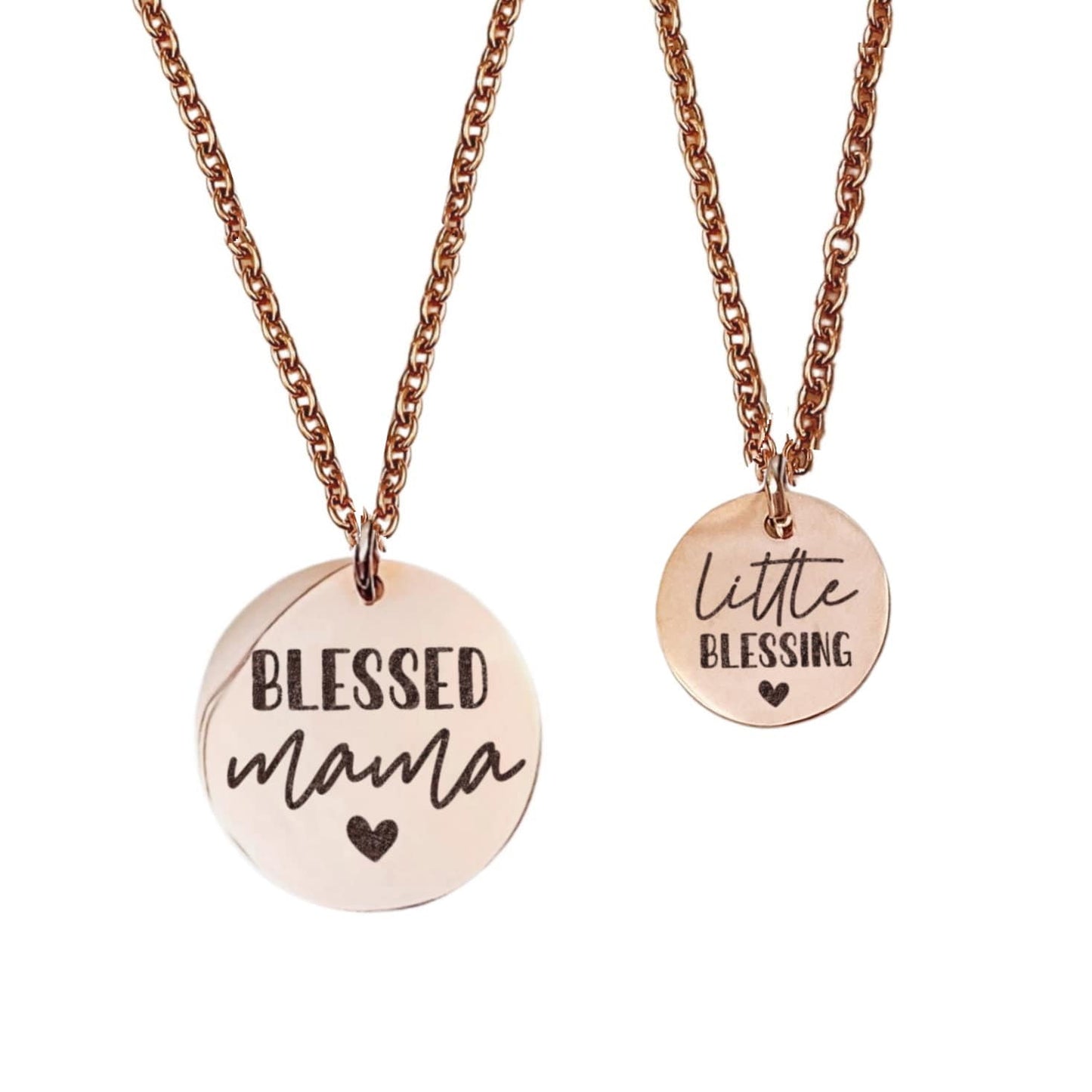 BLESSED MAMA MOMMY + ME NECKLACE SET - Avy + Tay