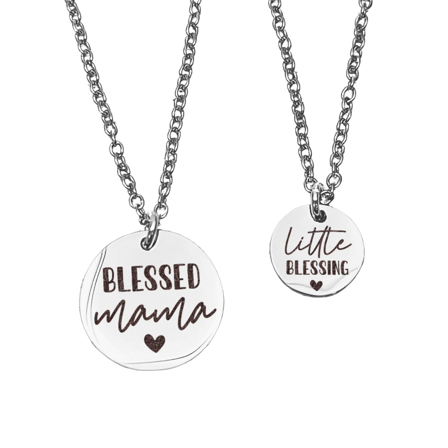 BLESSED MAMA MOMMY + ME NECKLACE SET - Avy + Tay