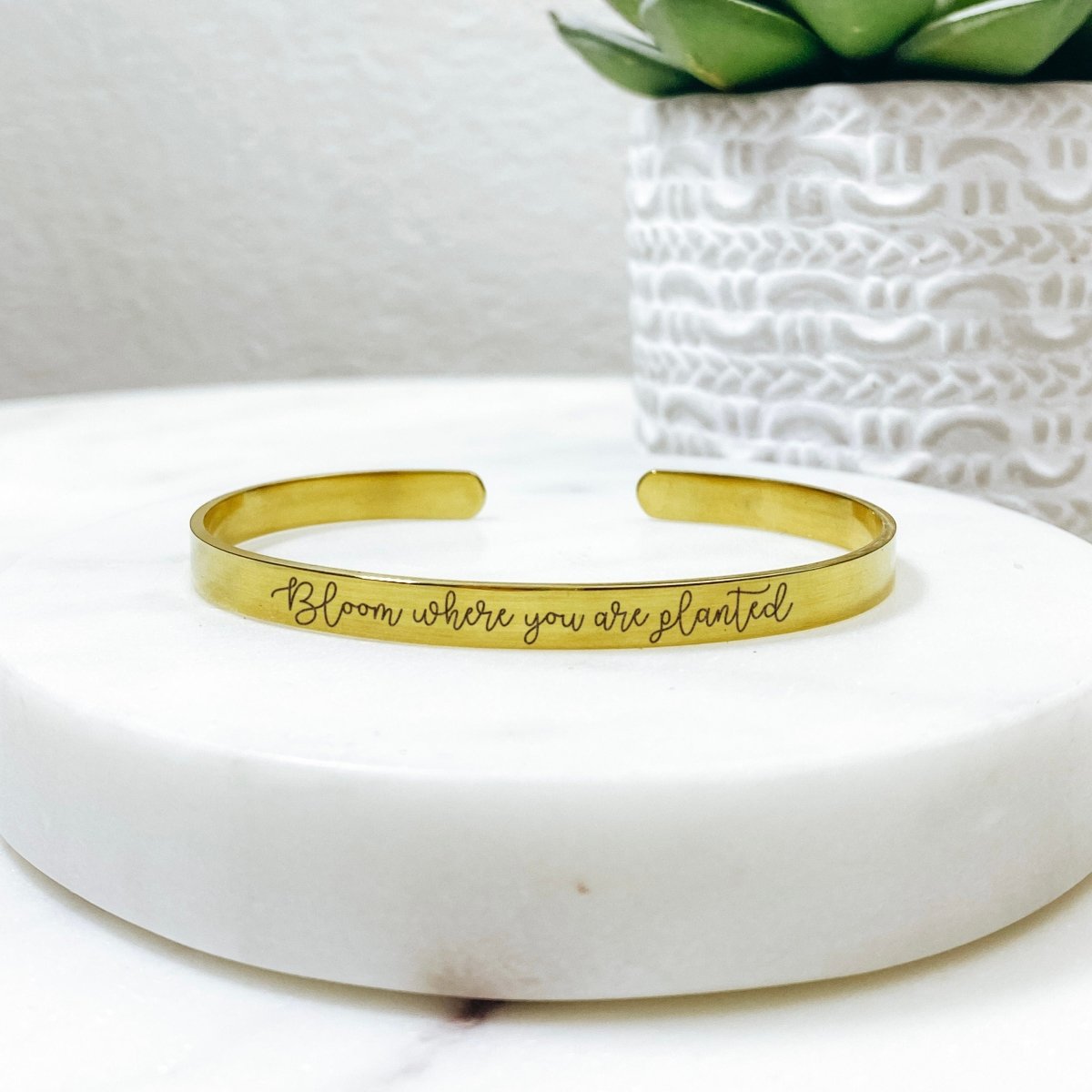 BLOOM WHERE YOU ARE PLANTED CUFF - Avy + Tay