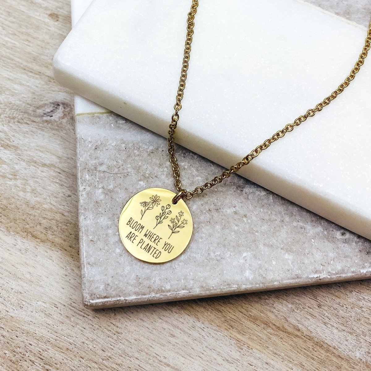 BLOOM WHERE YOU ARE PLANTED NECKLACE - Avy + Tay