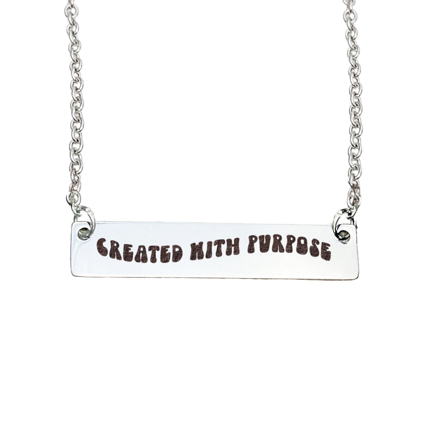 CREATED WITH PURPOSE BAR NECKLACE - Avy + Tay