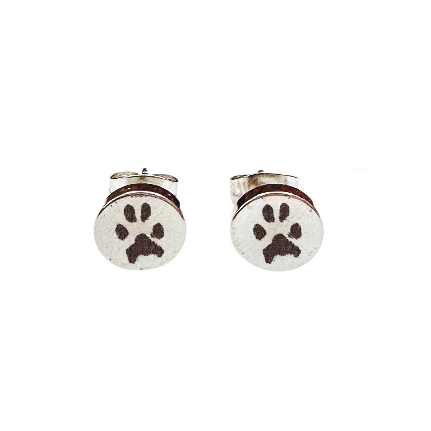 CUSTOM ACTUAL PAW PRINT EARRING STUDS - Avy + Tay