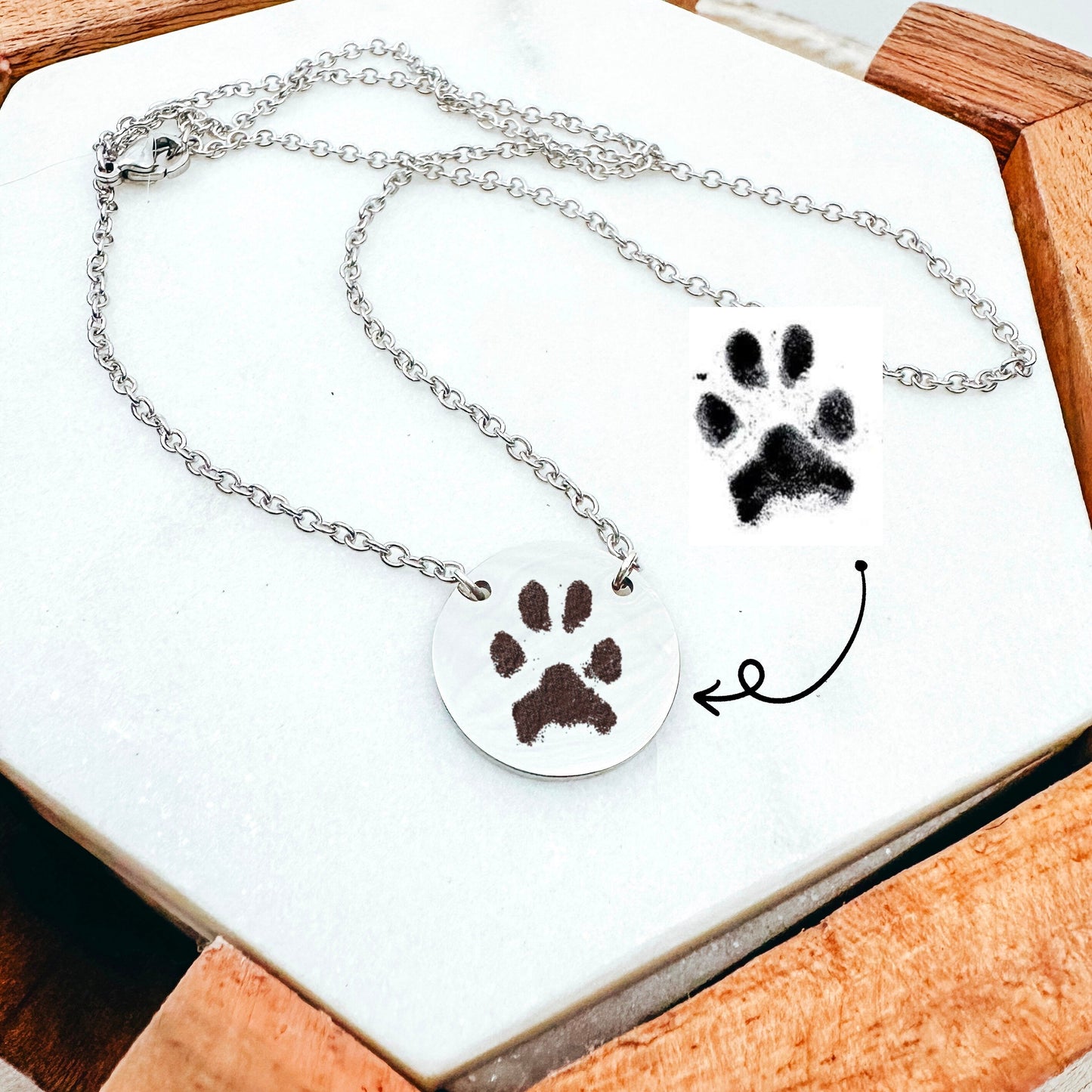 CUSTOM ACTUAL PAW PRINT NECKLACE - Avy + Tay