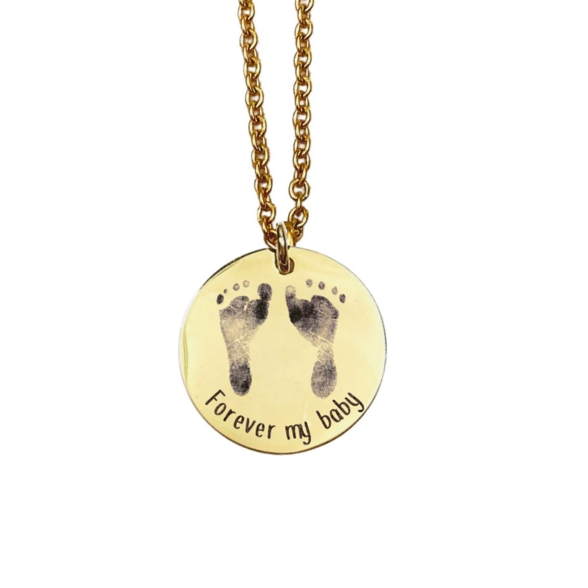 CUSTOM BABY FOOTPRINT NECKLACE - Avy + Tay