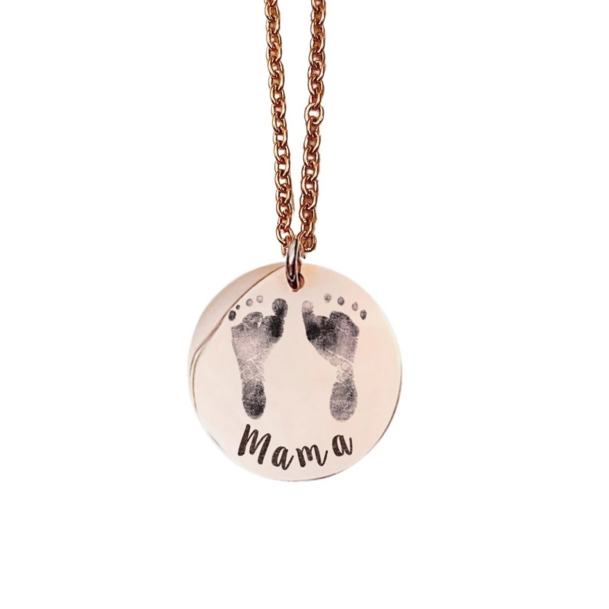 CUSTOM BABY FOOTPRINT NECKLACE - Avy + Tay