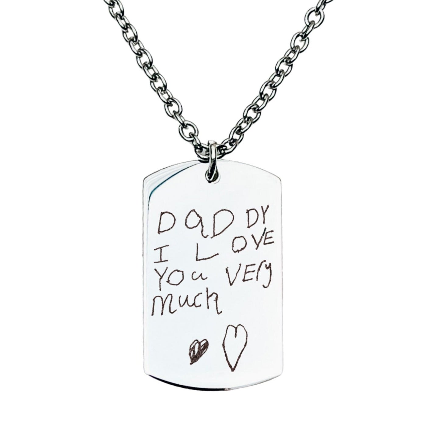 CUSTOM HANDWRITING MEN'S NECKLACE - Avy + Tay