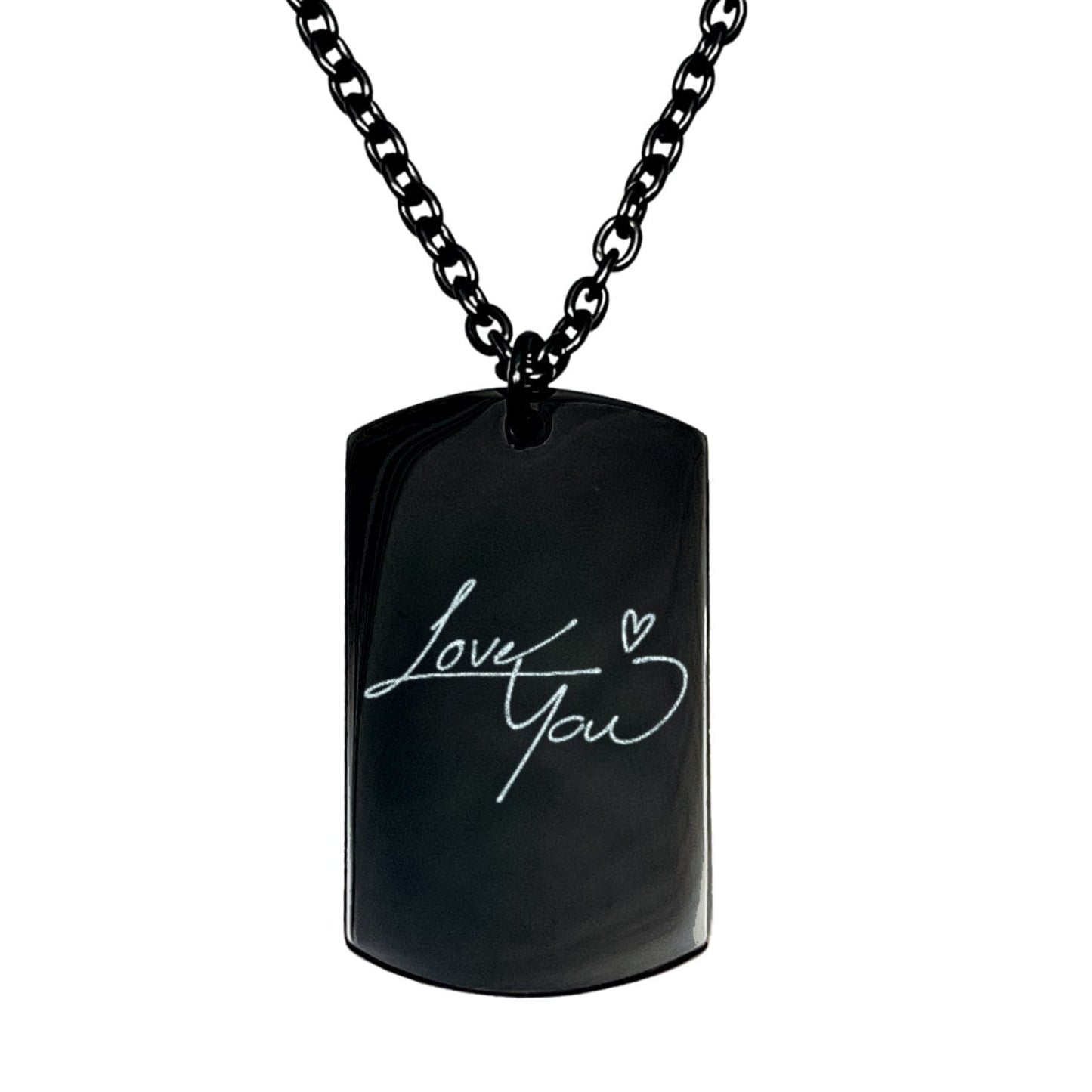 CUSTOM HANDWRITING MEN'S NECKLACE - Avy + Tay