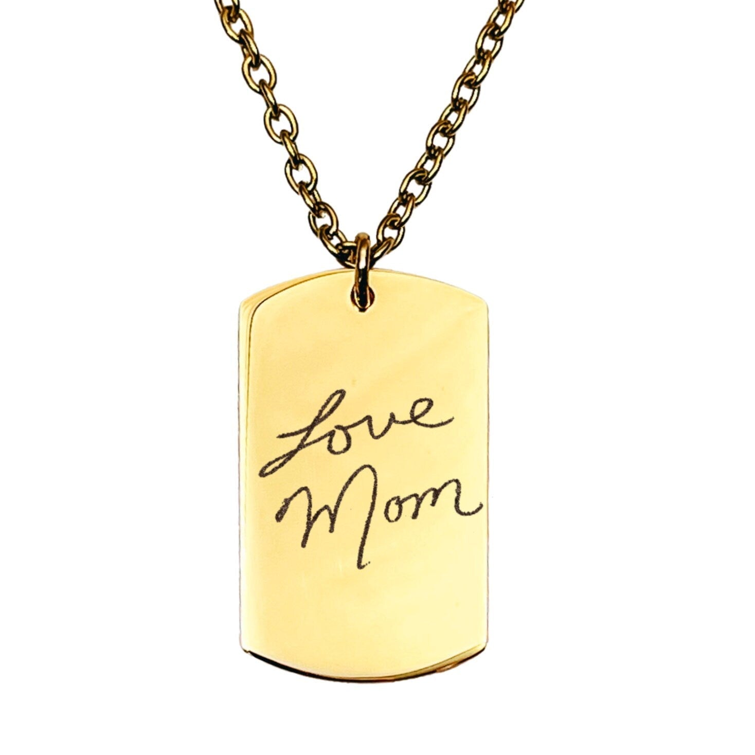 CUSTOM HANDWRITING MEN'S NECKLACE - Avy + Tay