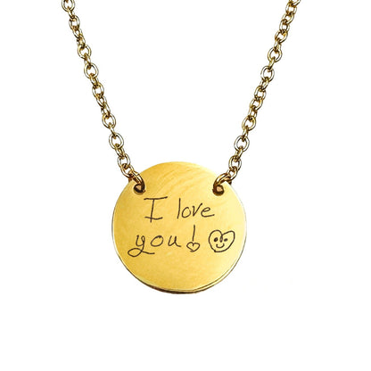 CUSTOM HANDWRITING NECKLACE - Avy + Tay