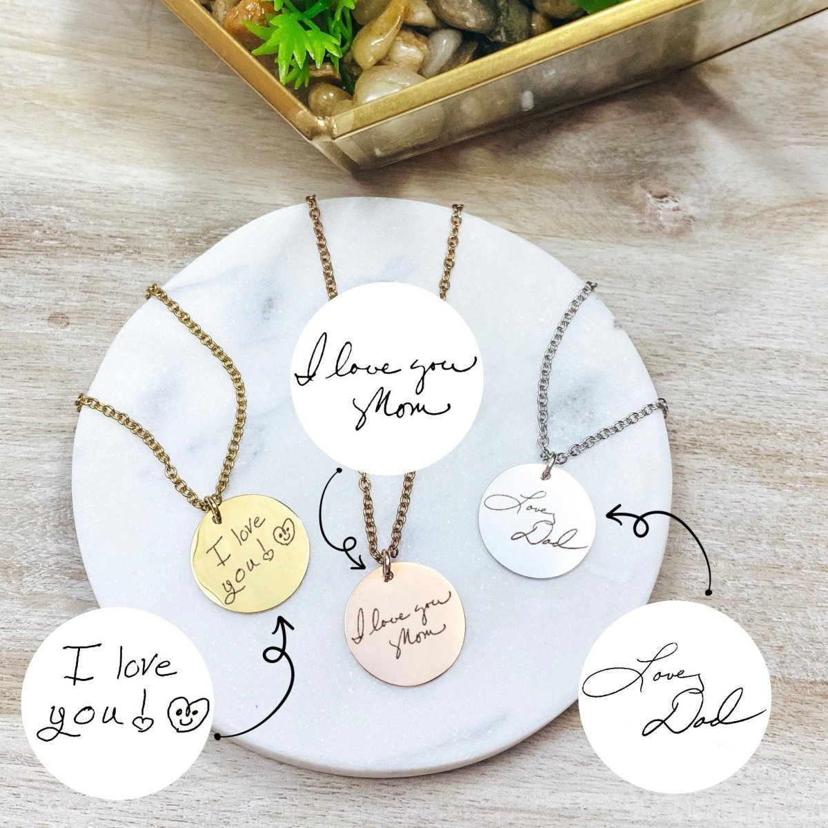 CUSTOM HANDWRITING NECKLACE - Avy + Tay