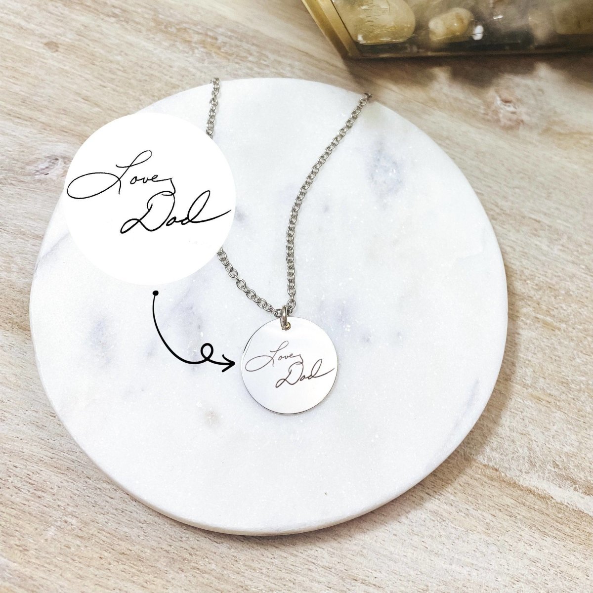 CUSTOM HANDWRITING NECKLACE - Avy + Tay