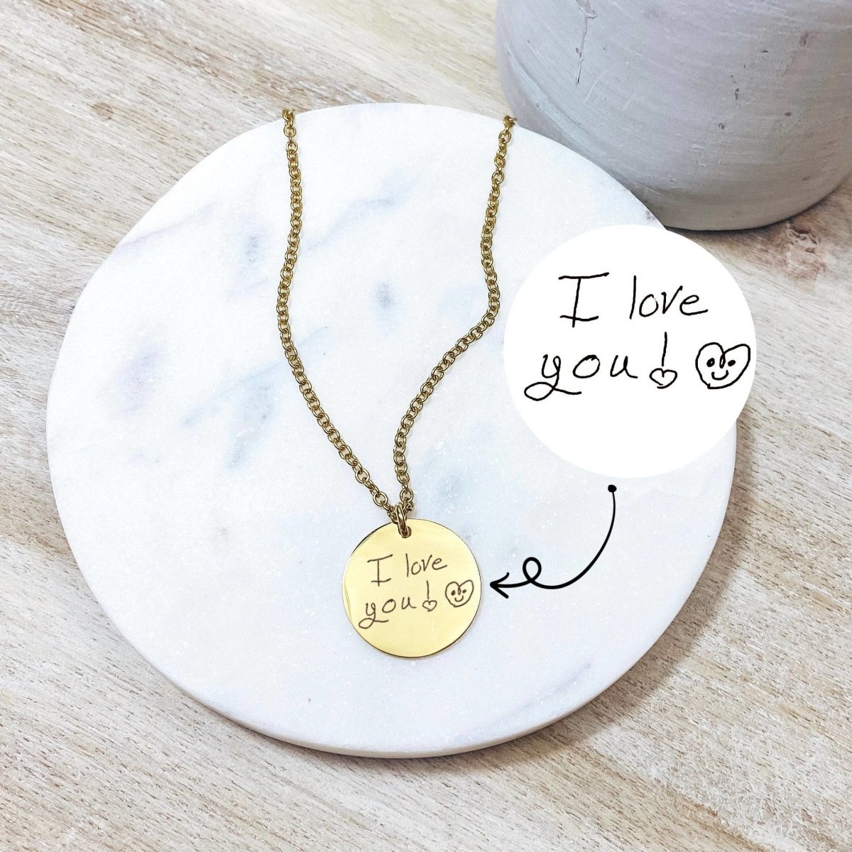 CUSTOM HANDWRITING NECKLACE - Avy + Tay