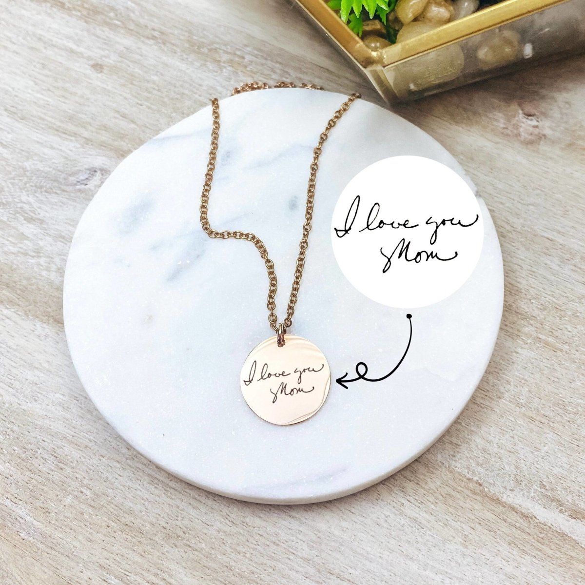 CUSTOM HANDWRITING NECKLACE - Avy + Tay