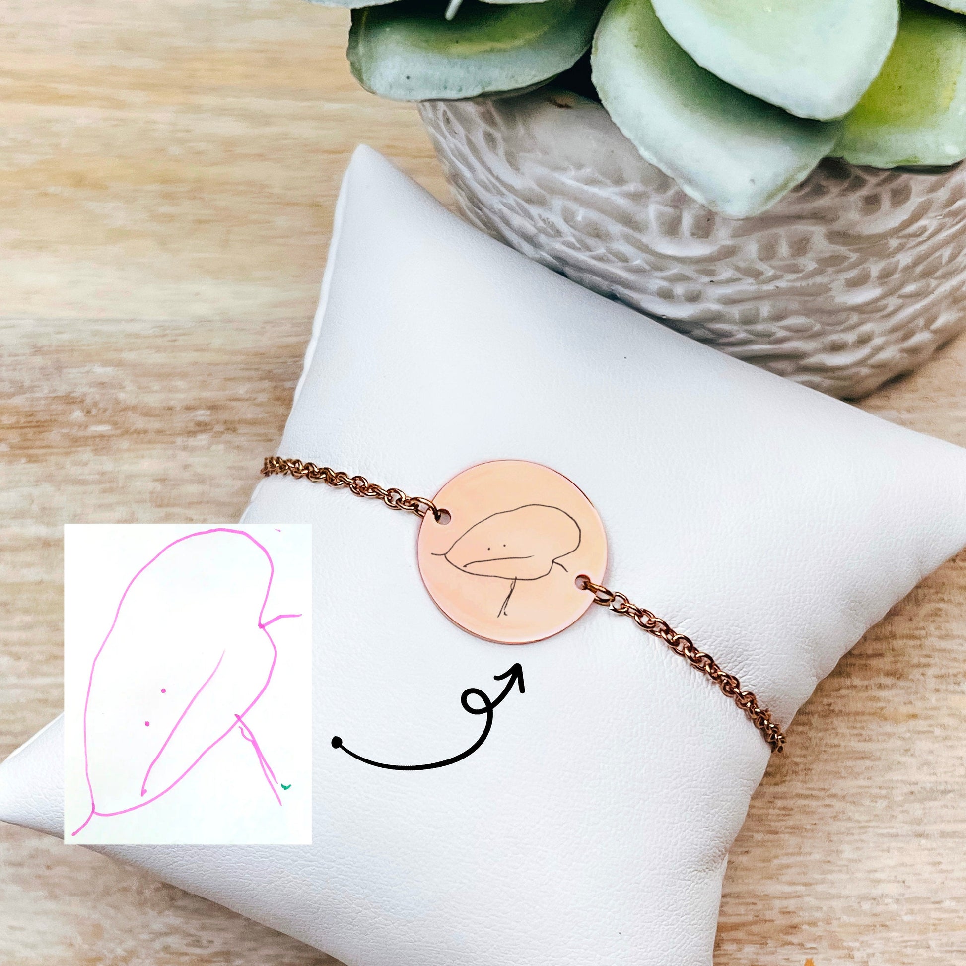 CUSTOM KID'S DRAWING BRACELET - Avy + Tay