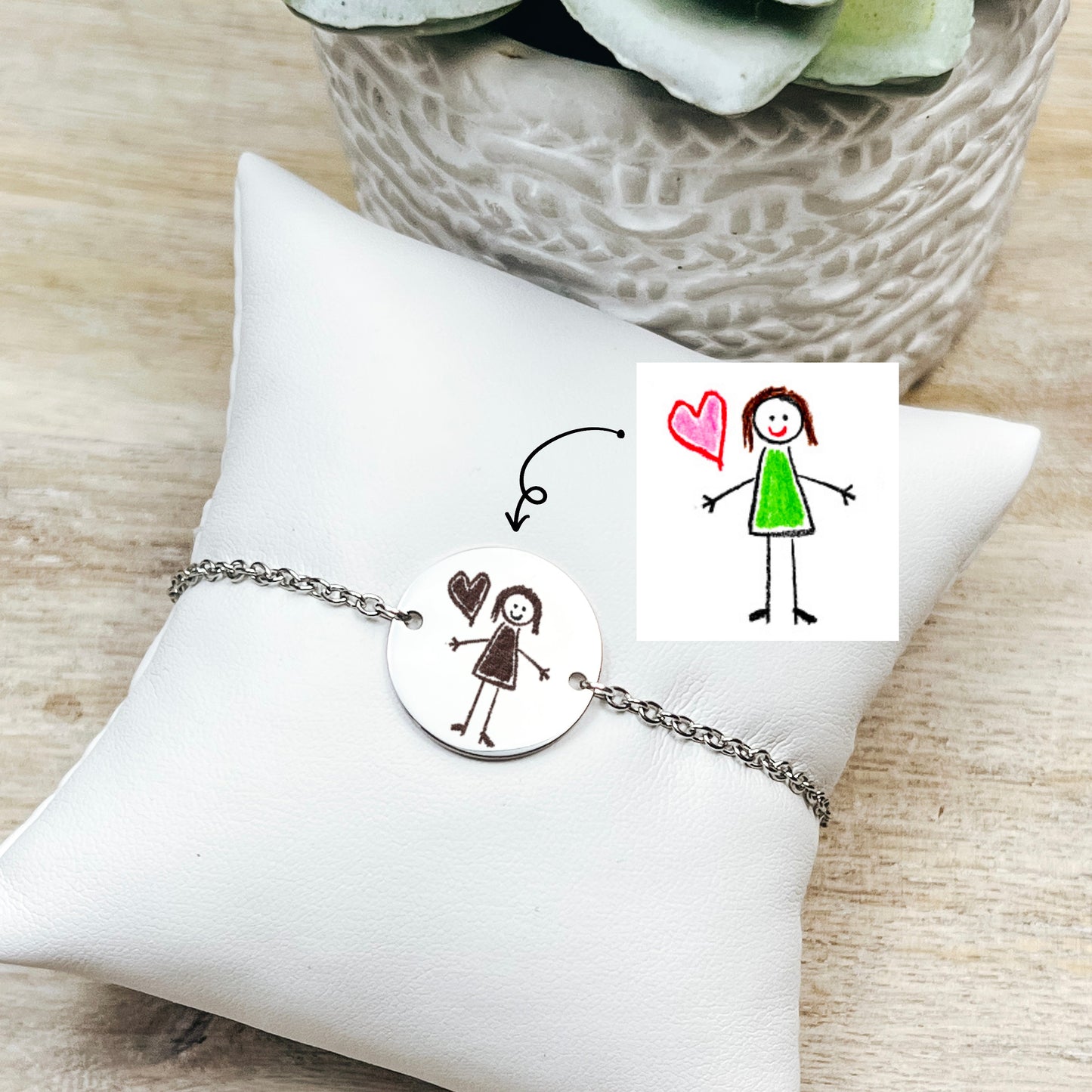 CUSTOM KID'S DRAWING BRACELET - Avy + Tay