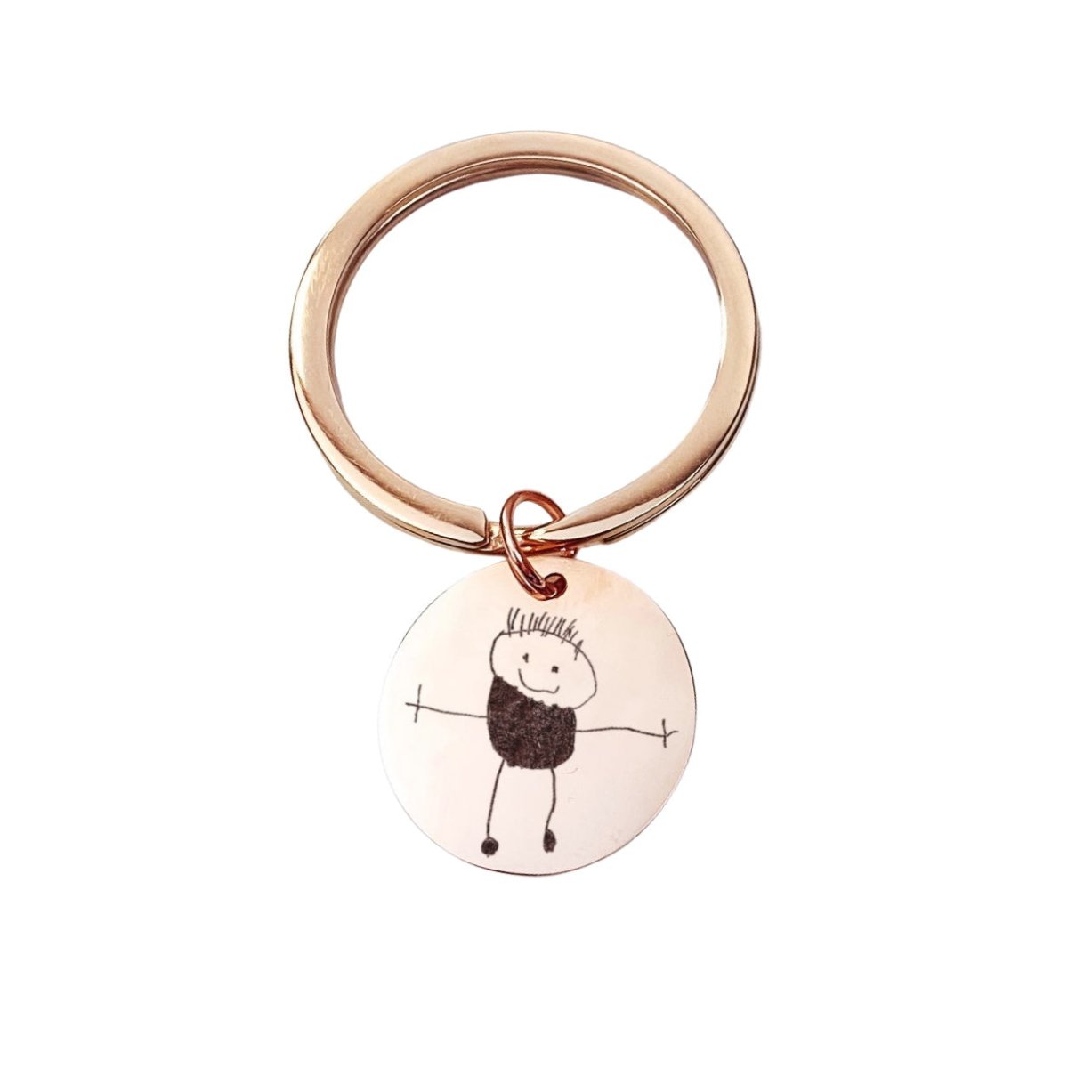 CUSTOM KID'S DRAWING KEYCHAIN - Avy + Tay