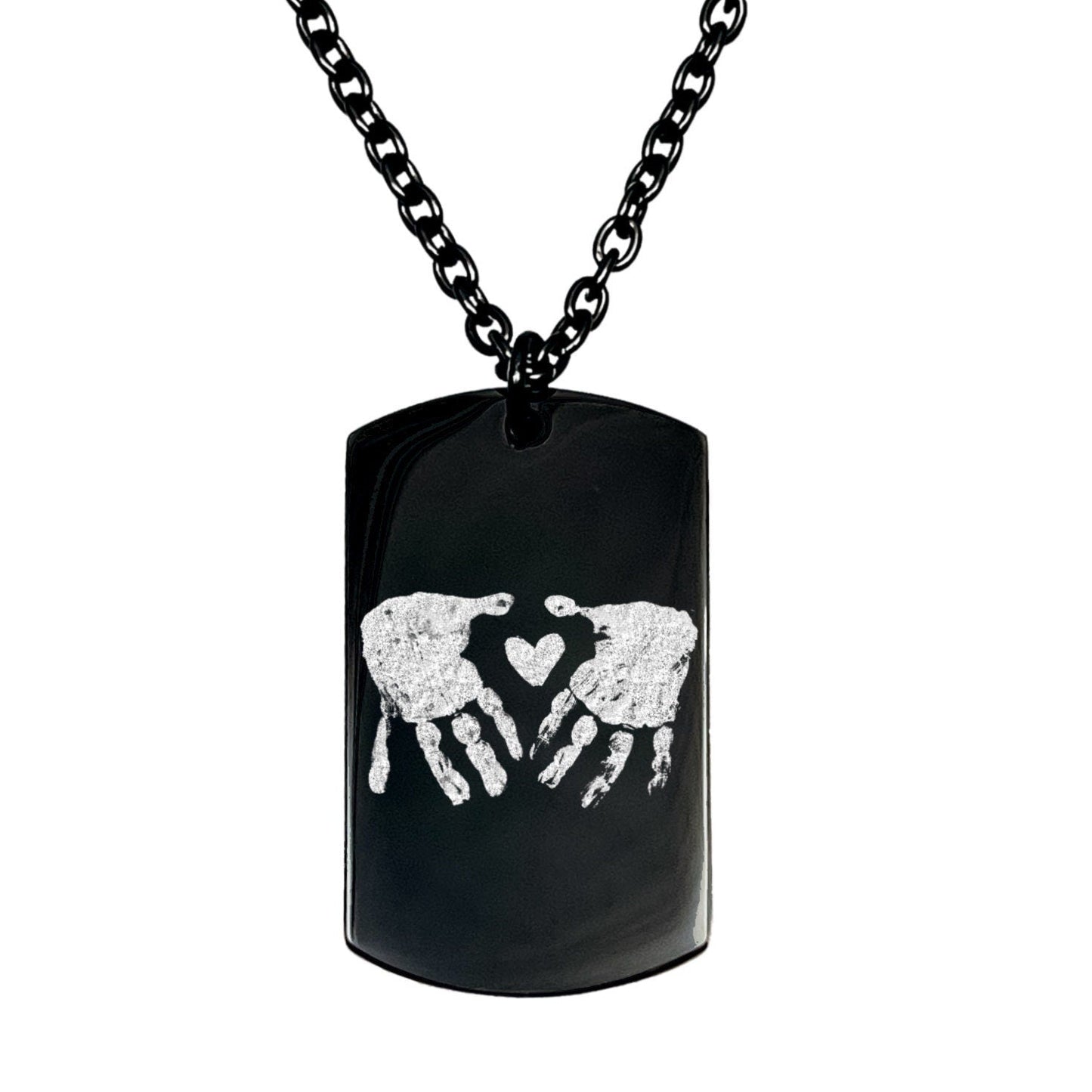 CUSTOM KID'S DRAWING MEN'S NECKLACE - Avy + Tay