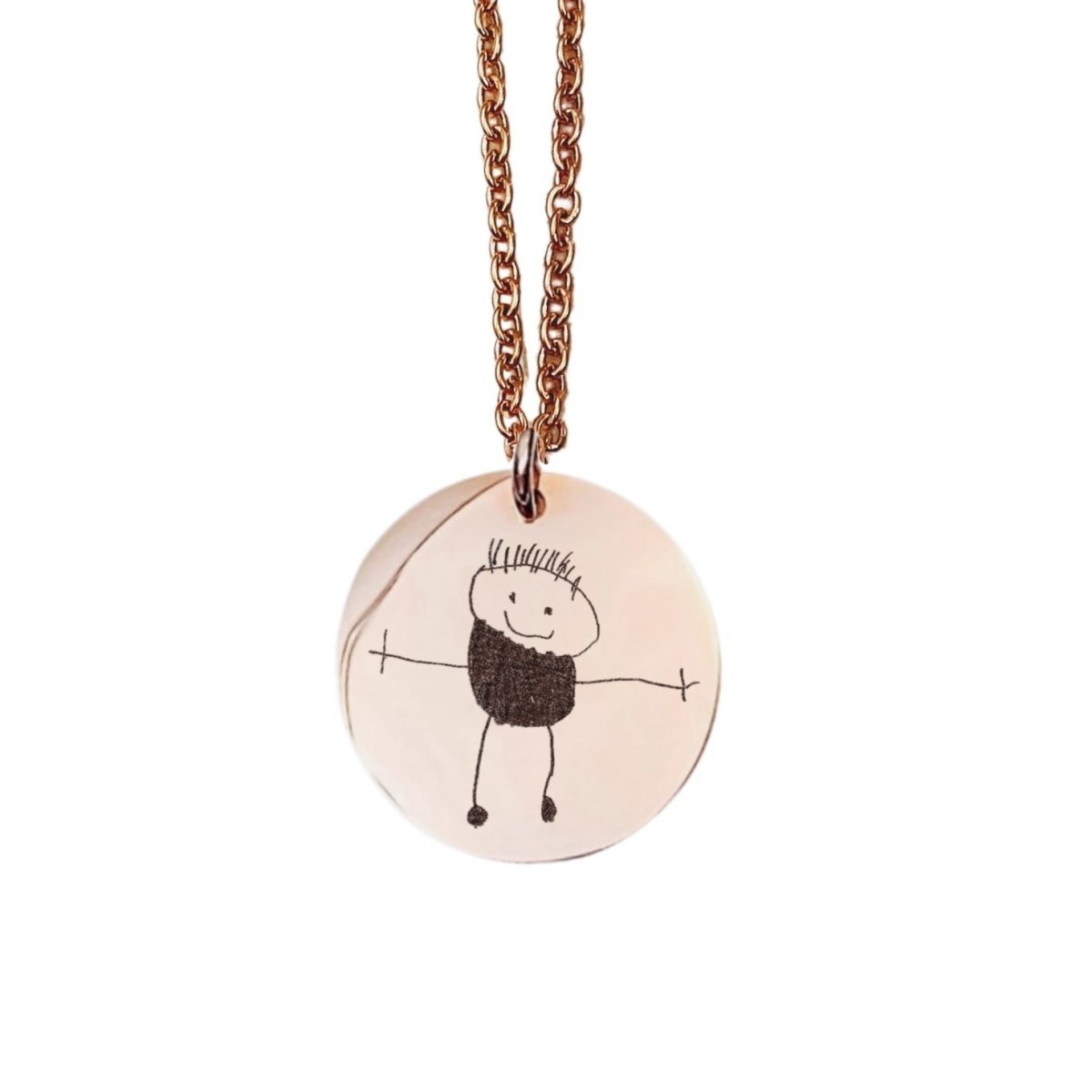 CUSTOM KID'S DRAWING NECKLACE - Avy + Tay