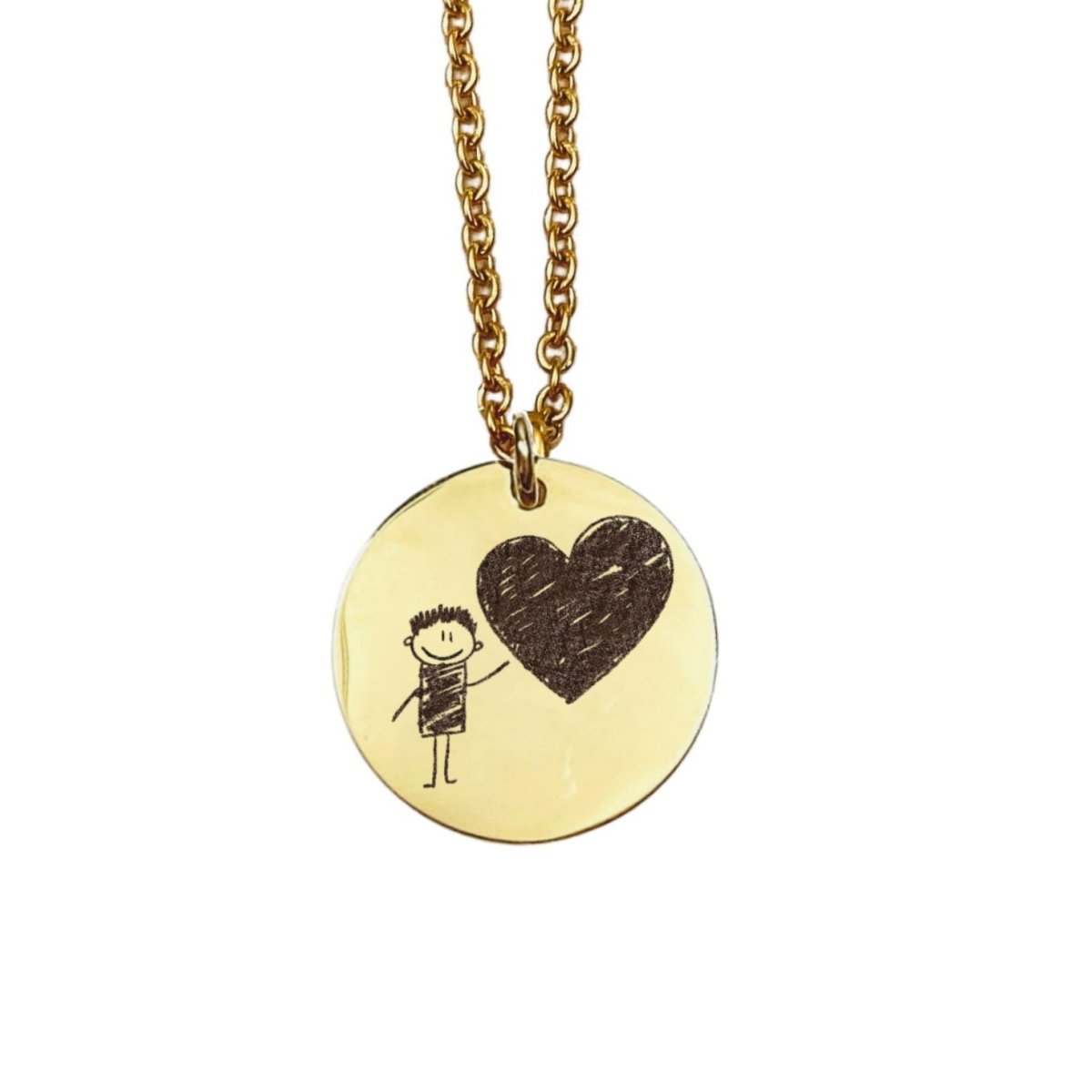 CUSTOM KID'S DRAWING NECKLACE - Avy + Tay