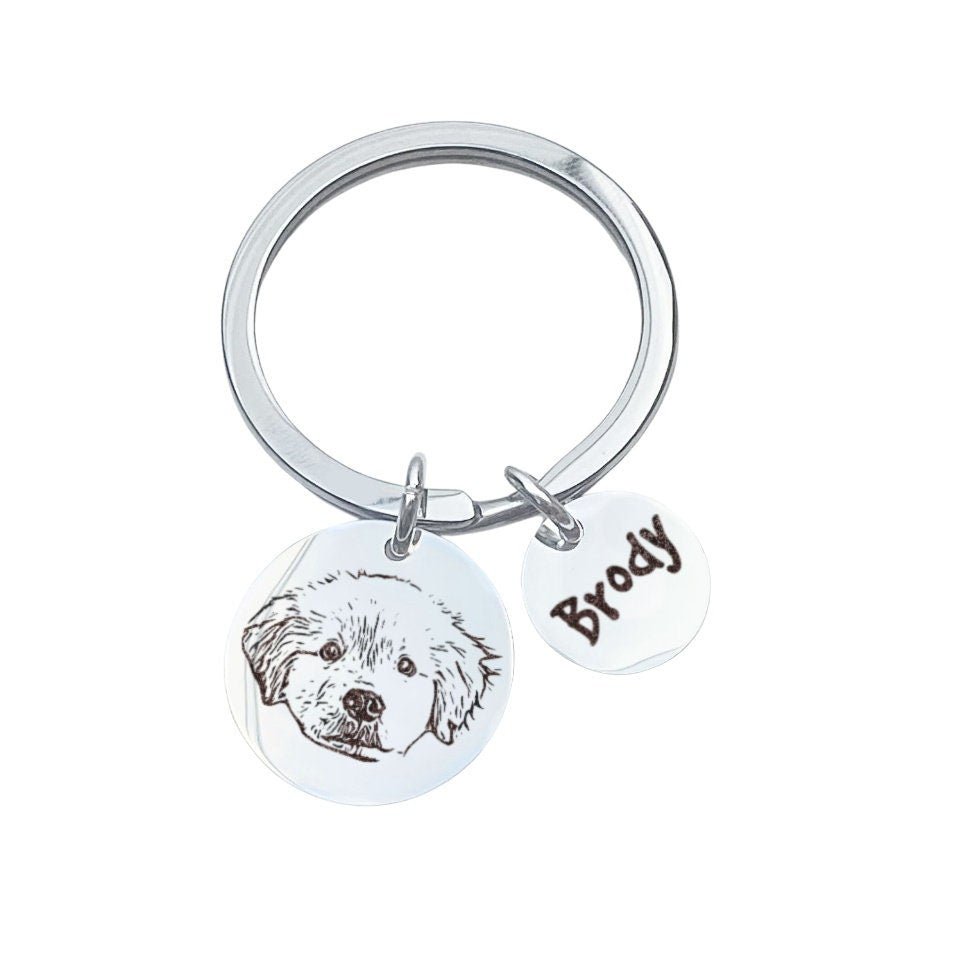 CUSTOM PET KEYCHAIN - Avy + Tay