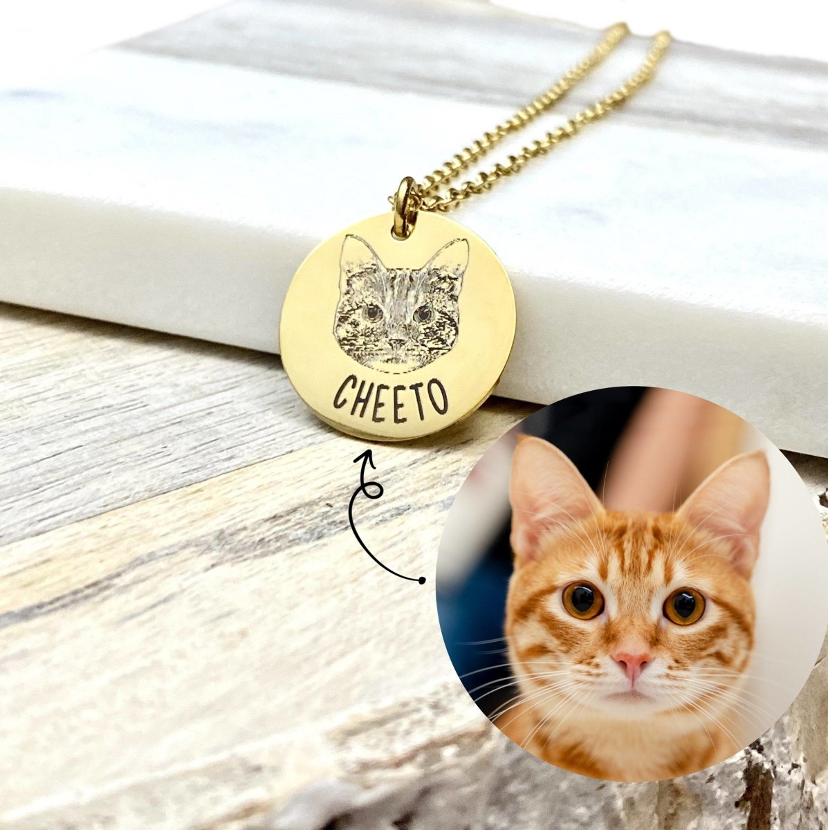 CUSTOM PET NECKLACE - Avy + Tay