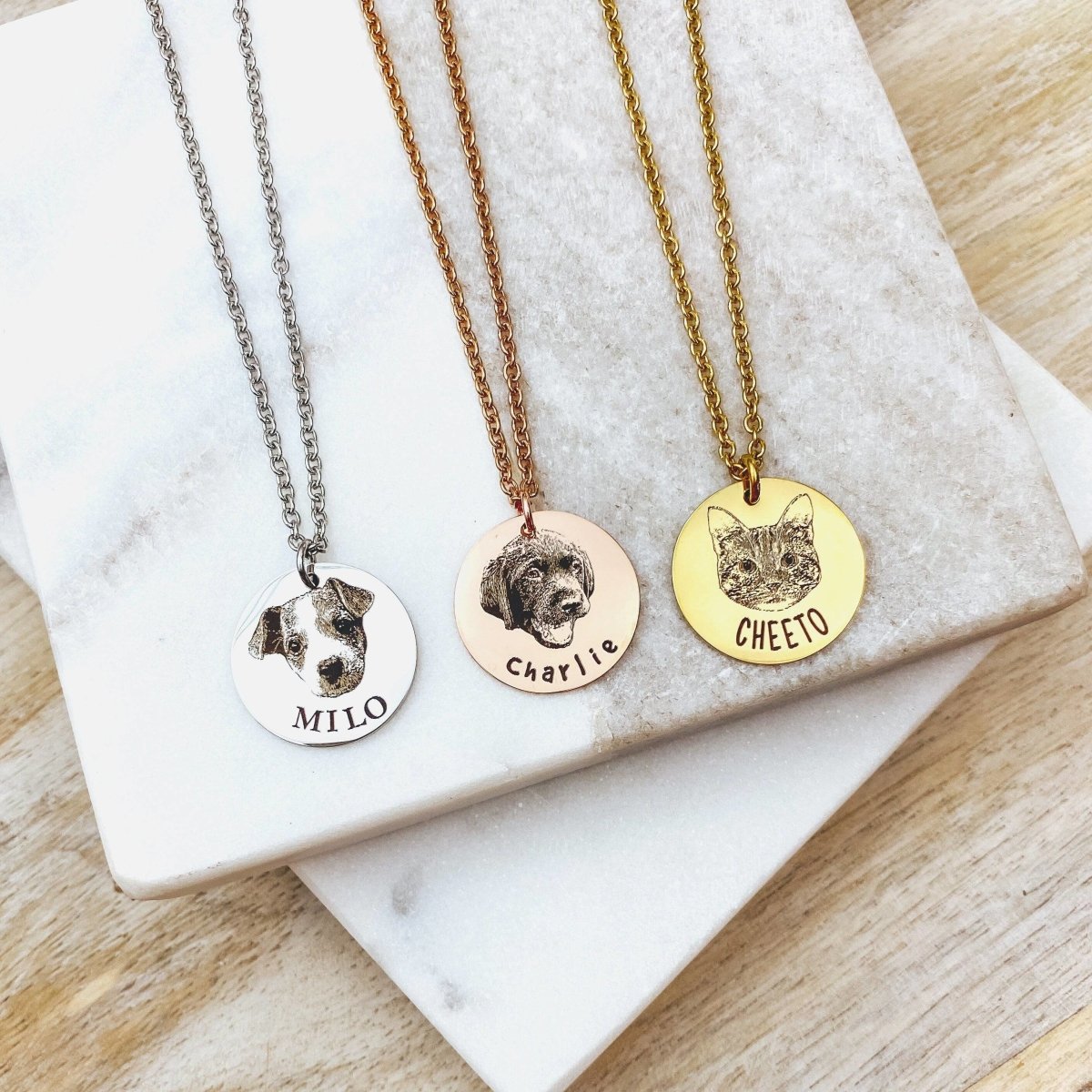 CUSTOM PET NECKLACE - Avy + Tay