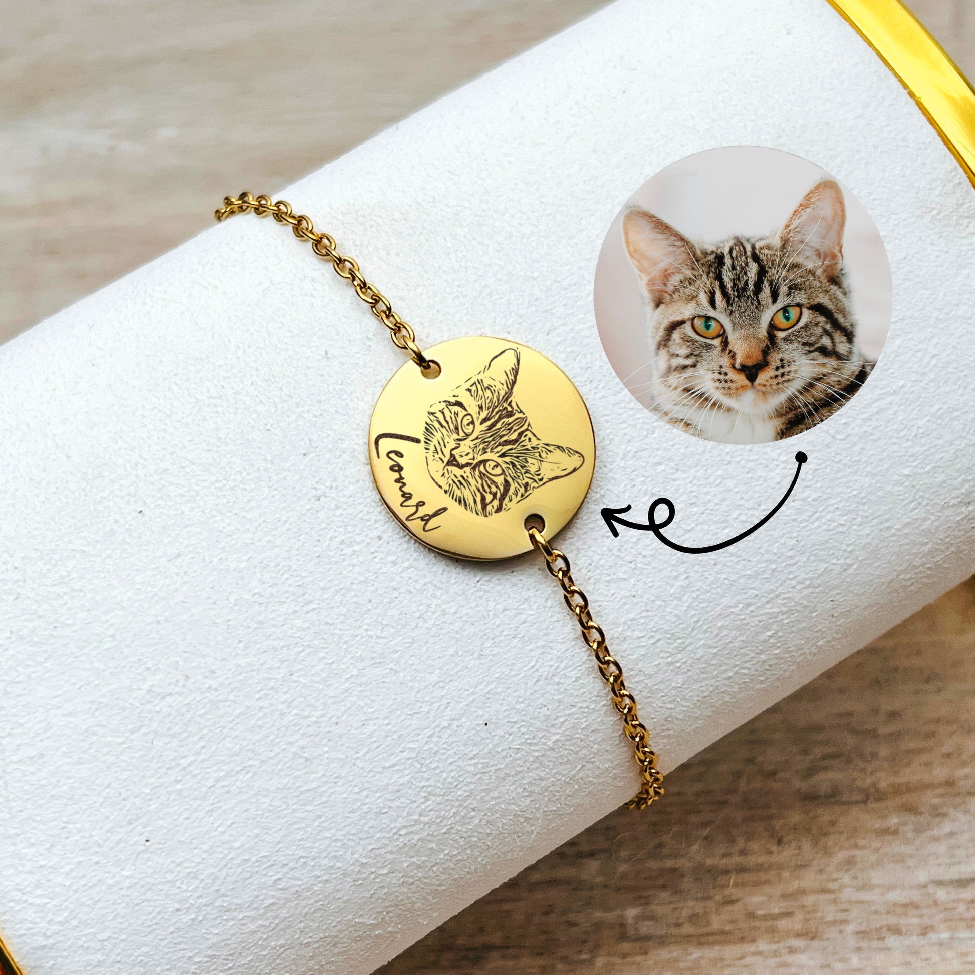 CUSTOM PET PHOTO BRACELET - Avy + Tay